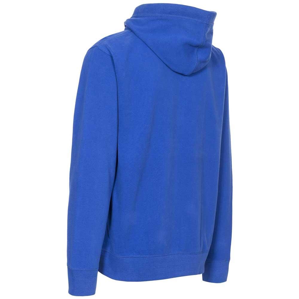 Adjustable grown on hood. Ribbed cuffs and hem. Side entry pockets. 80% Cotton, 20% Polyester. Trespass Mens Chest Sizing (approx): S - 35-37in/89-94cm, M - 38-40in/96.5-101.5cm, L - 41-43in/104-109cm, XL - 44-46in/111.5-117cm, XXL - 46-48in/117-122cm, 3XL - 48-50in/122-127cm.