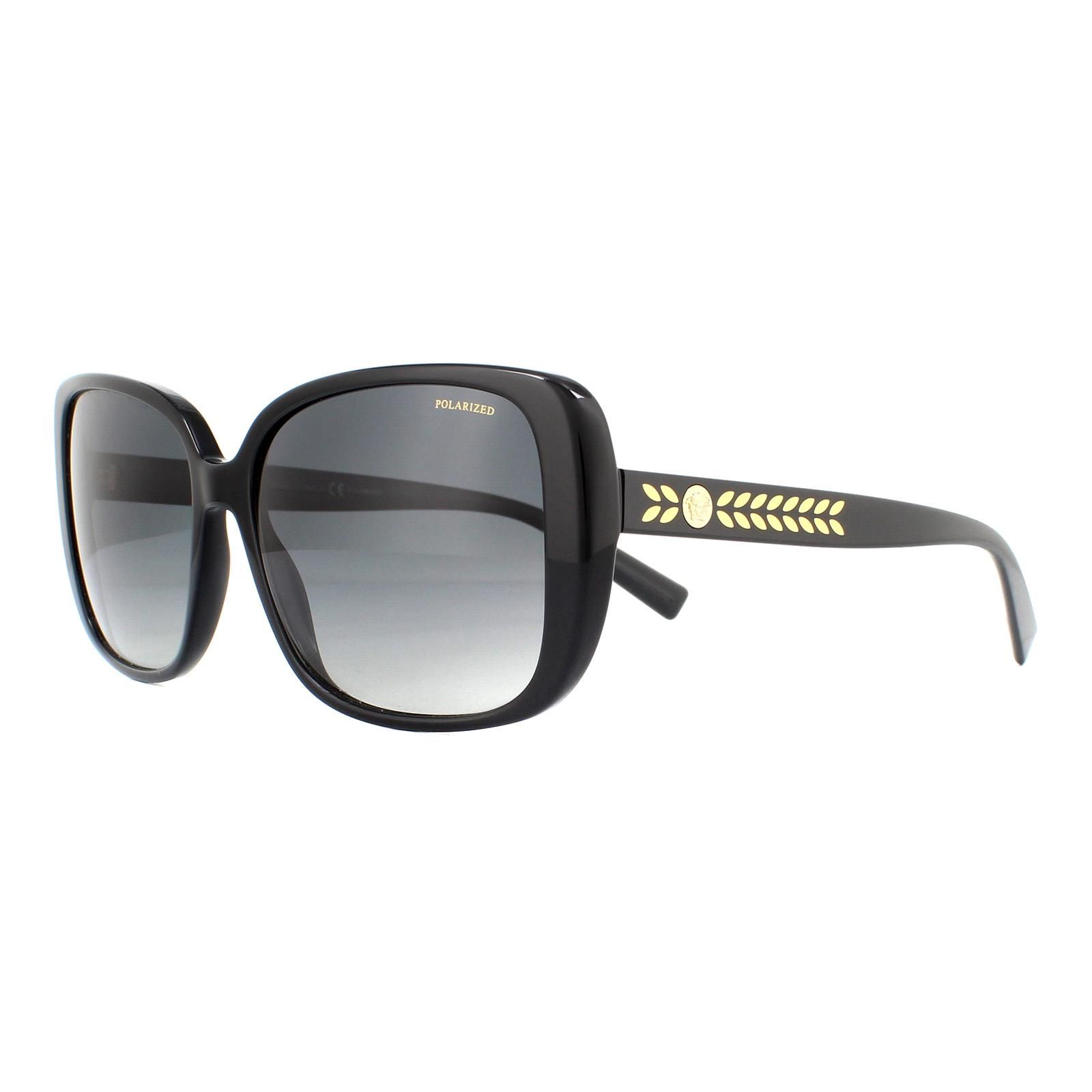 Versace Sunglasses VE4357 GB1/T3 Black Dark Grey Gradient Polarized