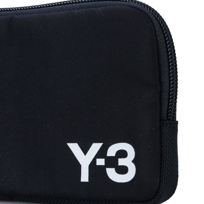 Mens Y –3 Carabiner Pouch Black.  – Back zip pocket. – Carabiner clip. – Y –3 iconic logo on front. – Lined. – Dimensions: 1. 5cm x 18. 5cm x 10cm. –100% polyester. Machine washable. – Ref: FQ6972. 