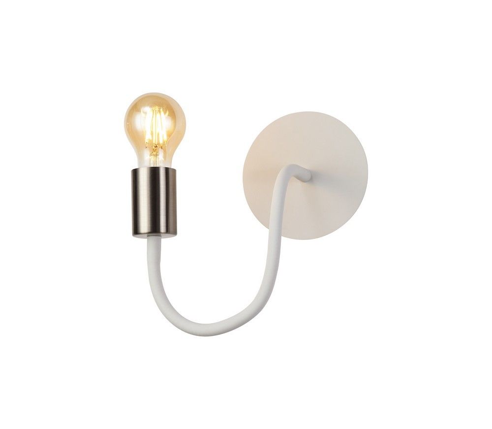 Finish: Satin white, Satin Nickel | IP Rating: IP20 | Height (cm): 13.0-48.0 | Width (cm): 13.0-48.0 | Projection (cm): 15.0-50.0 | No. of Lights: 1 | Lamp Type: E27 | Switched: Yes - Rocker Switch | Dimmable: Yes - Dimmable Lamps Required | Wattage (max): 40W | Weight (kg): 0.43kg