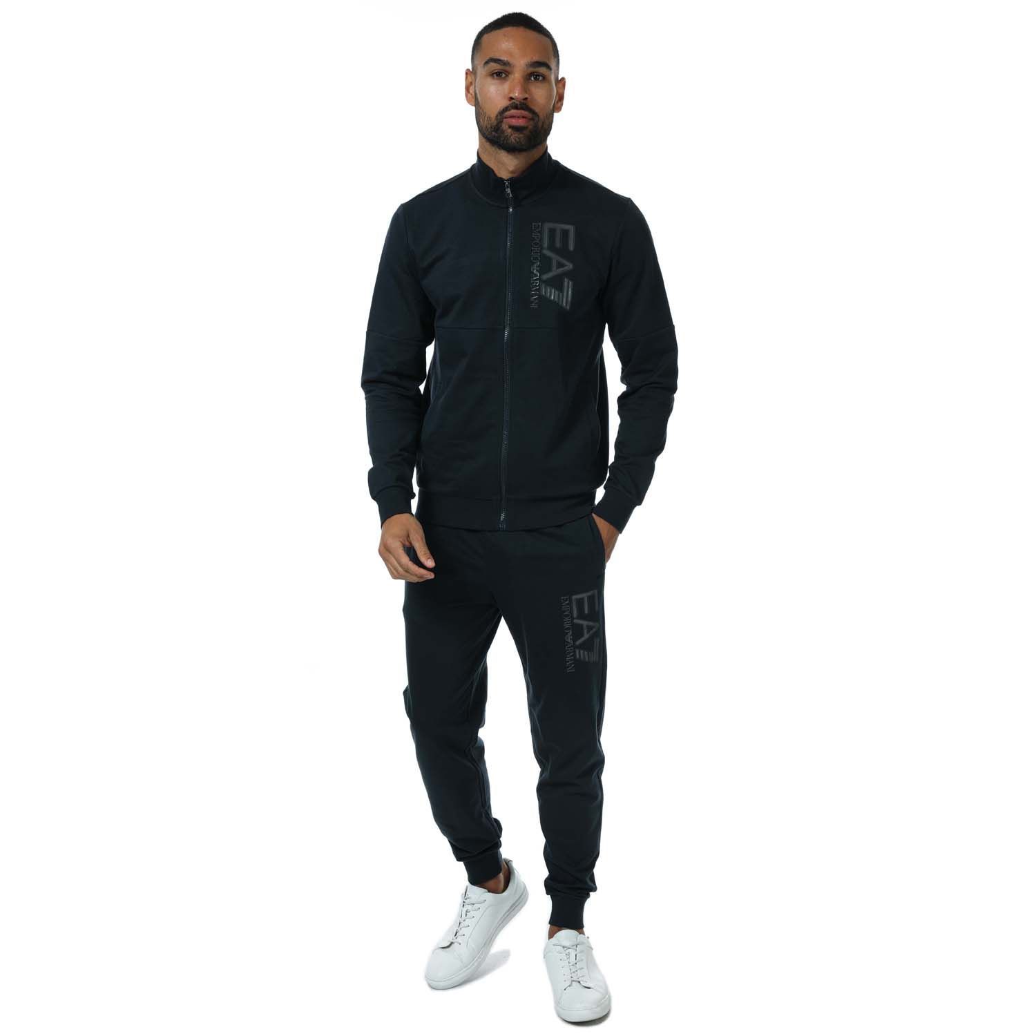 Men's Emporio Armani EA7 Train Visibility Tracksuit in Navy