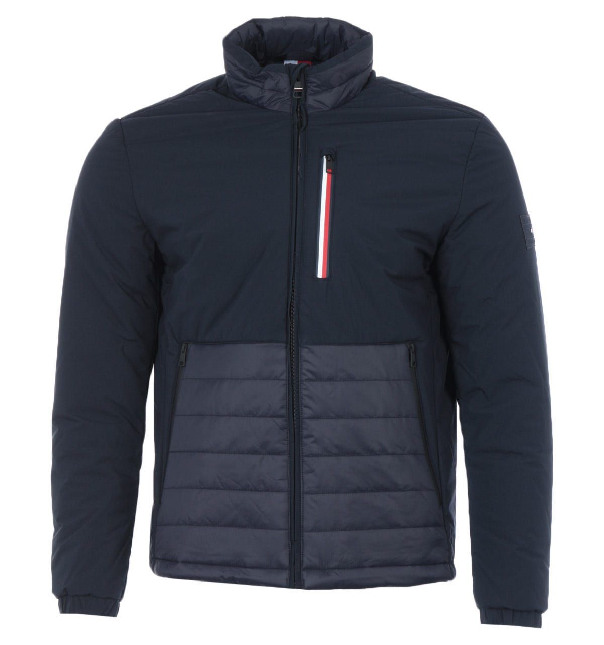 Men's Tommy Hilfiger Mix Media Jacket in Navy