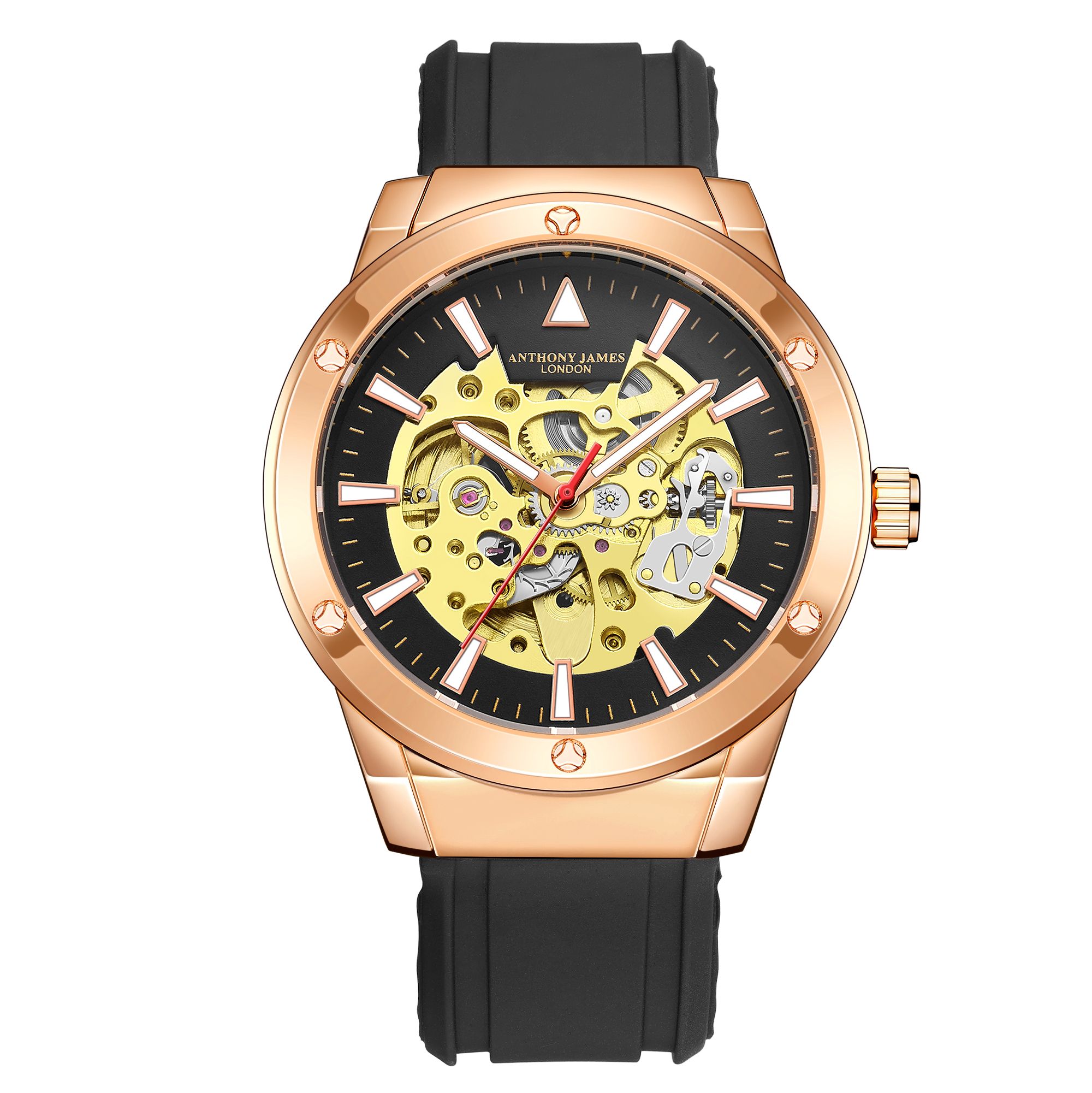 Hand assembled anthony james limited edition men's skeleton watch new arrivals