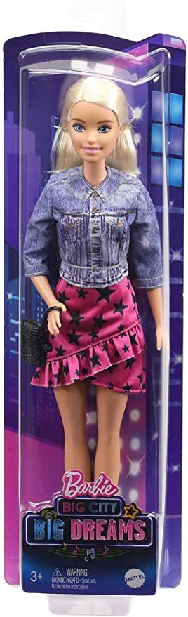 Imaginations can play out adventures under the city lights or the spotlight with dolls inspired by Barbie: Big City, Big Dreams! Sporting her signature onscreen style, Barbie 