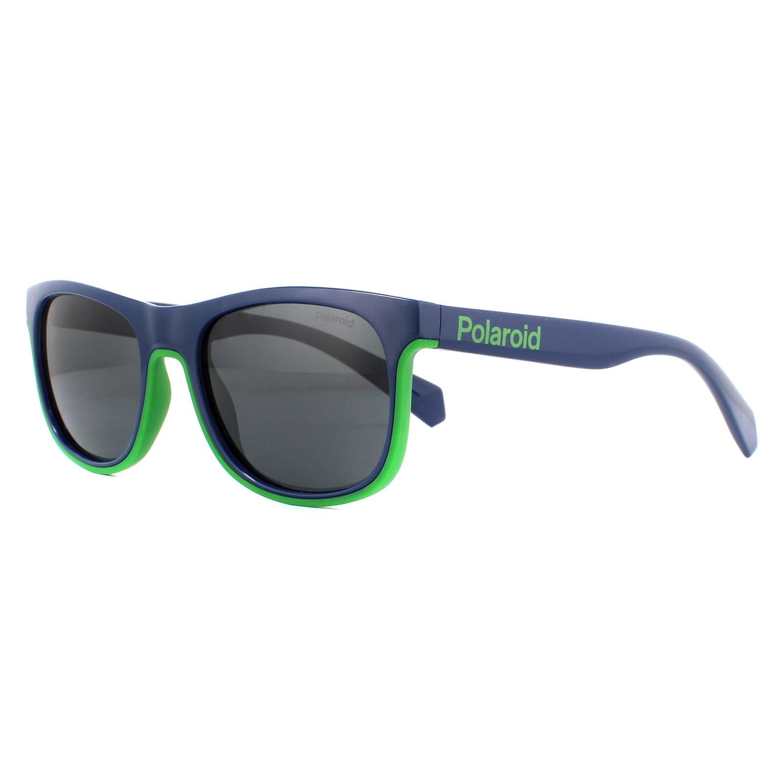 Polaroid Kids Sunglasses PLD 8041/S RNB M9 Blue Green Grey Polarized