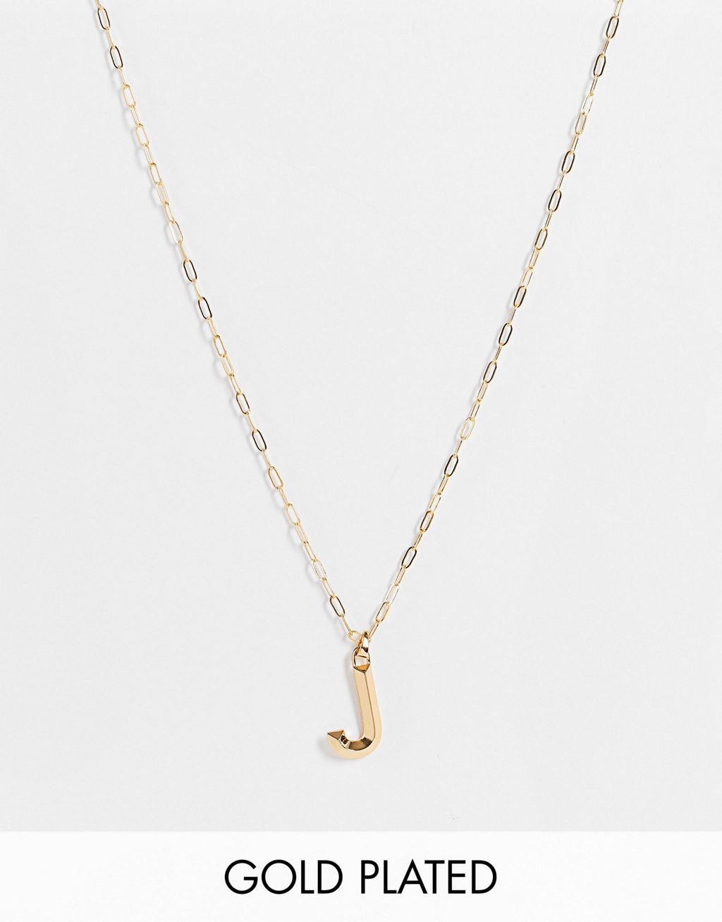 Accessories by Topshop Welcome to the next phase of Topshop Link chain 'J' pendant Adjustable length Lobster clasp Sold by Asos