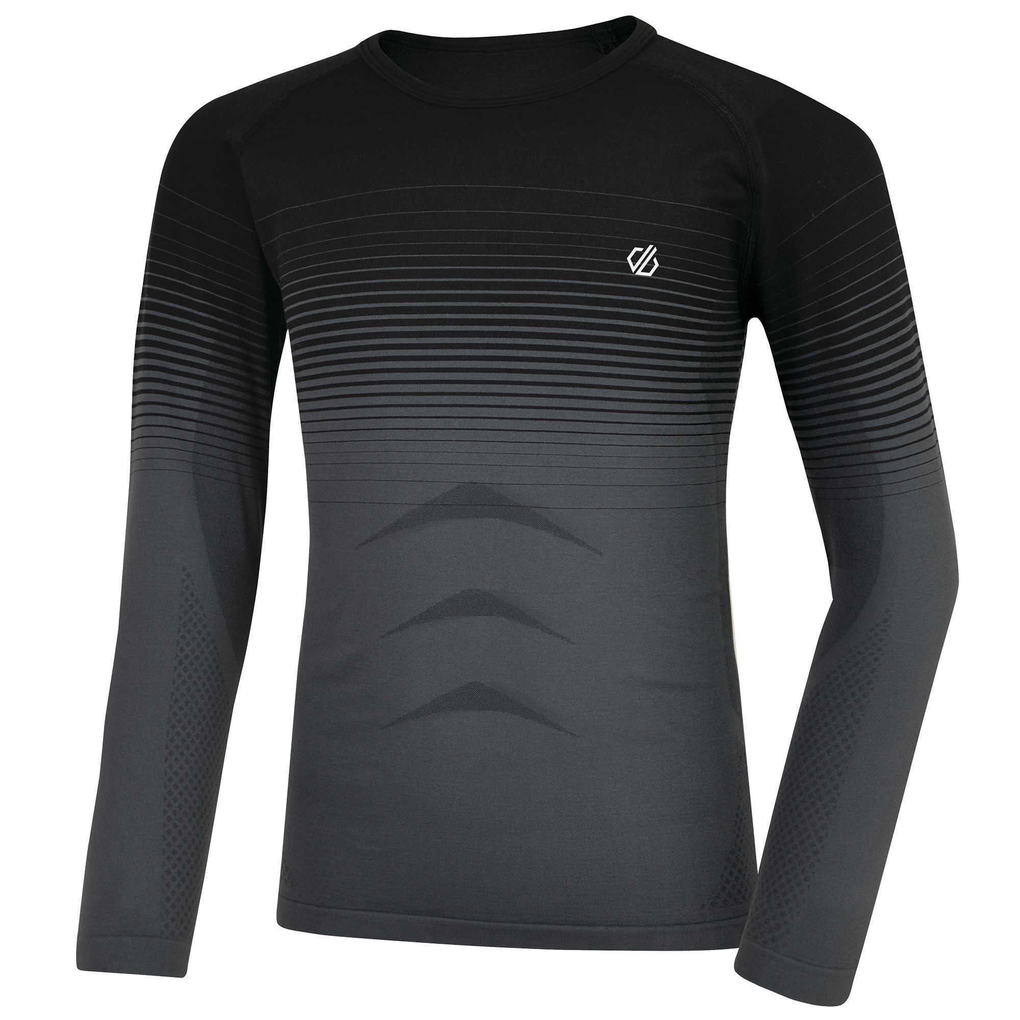 Elastane (8%), Polyester (42%), Polyamide (50%). Performance base layer collection. SeamSmart Technology. Q-Wic Seamless knitted fabric. Ergonomic body map fit. Fast wicking and quick drying properties.  odour control treatment. Dare 2B Kids Unisex Sizing (chest approx): 2 Years (22.5in/57cm), 3-4 Years (23in/58.5cm), 5-6 Years (23.5in/60cm), 7-8 Years (25in/64cm), 9-10 Years (27in/69cm), 11-12 Years (28in/71cm), 32
