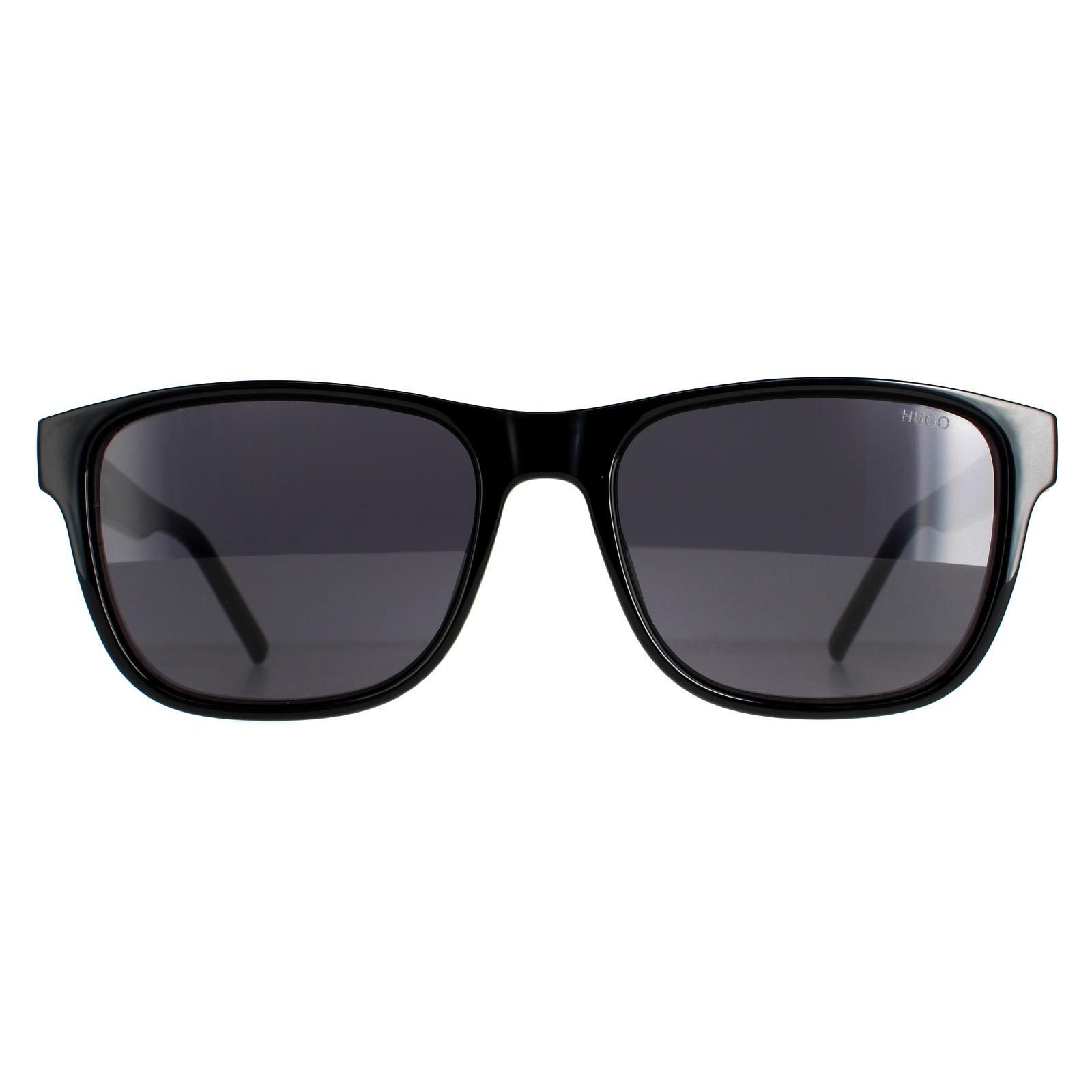 Hugo by Hugo Boss Rectangle Mens Black  Grey Blue HG 1161/S  Hugo by Hugo Boss are a classic rectangle style crafted from lightweight acetate. The Hugo logo proudly displays on the temples and left lens. For authenticity.