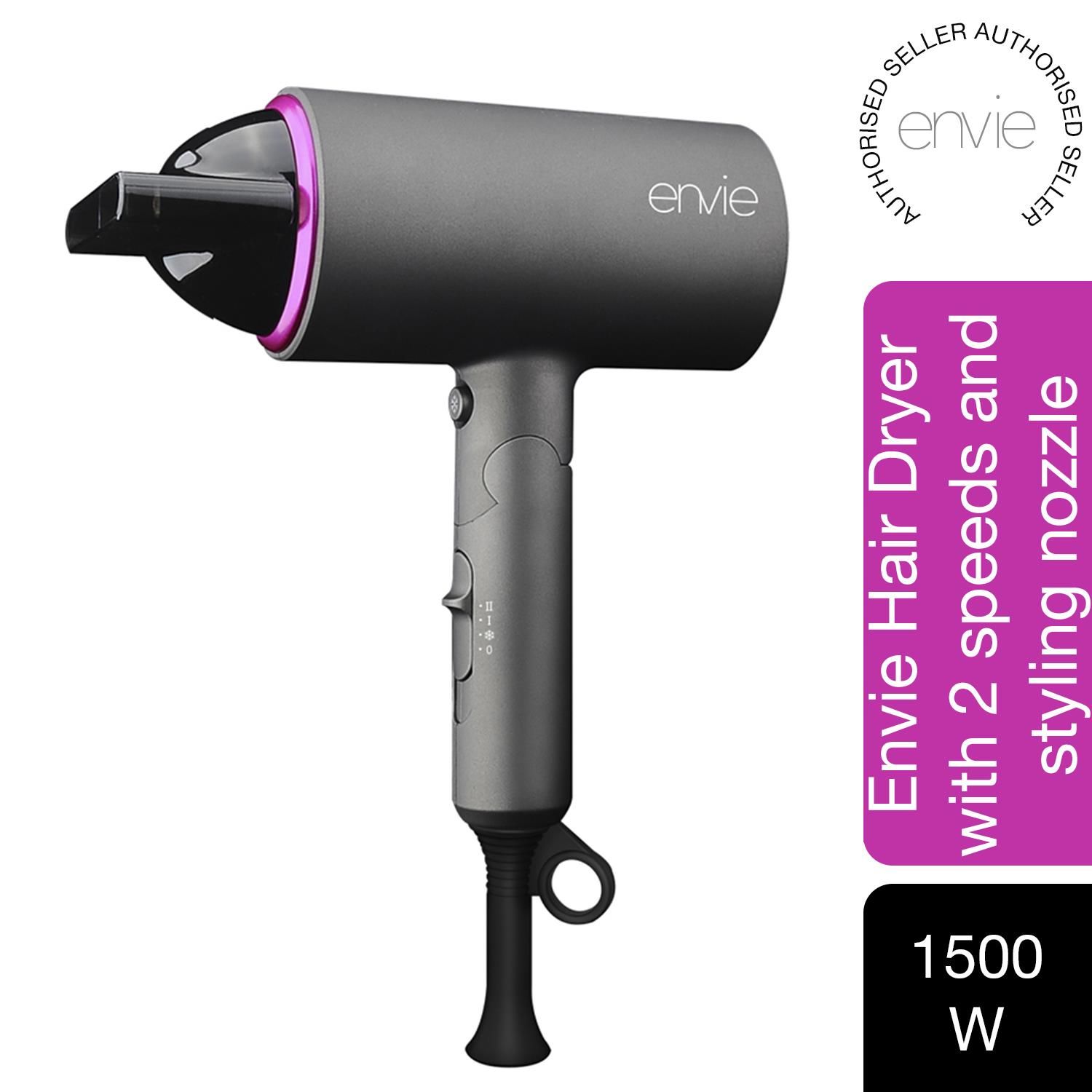 Envie Powerful & Fast drying Hair Dryer With Two Heat Settings 1500W