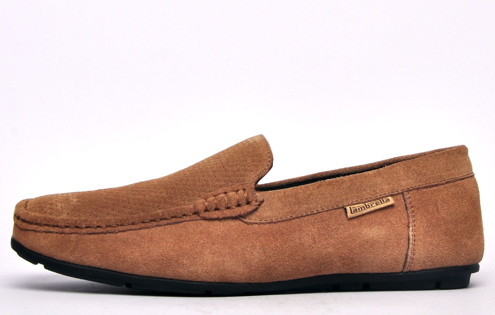 An essential for the fashion-conscious gent, these Scoot mens Lambretta suede leather loafers are a true wardrobe staple. Boasting effortless charm, these mens slip-ons are presented in a brown suede leather upper ensuring a quality finish that will compliment any outfit. A hardwearing rubber outsole ensures grip and durability on a variety of surfaces, ensuring long lasting wear that wont let you down.
 Versatile in nature, the Scoot can be easily dressed up for those more formal occasions or teamed up with any smart casual attire for the ultimate sophisticated look.
 - Premium suede leather upper
 - Designer stitch detailing throughout 
 - Durable grippy outsole 
 - Easy slip on / off
