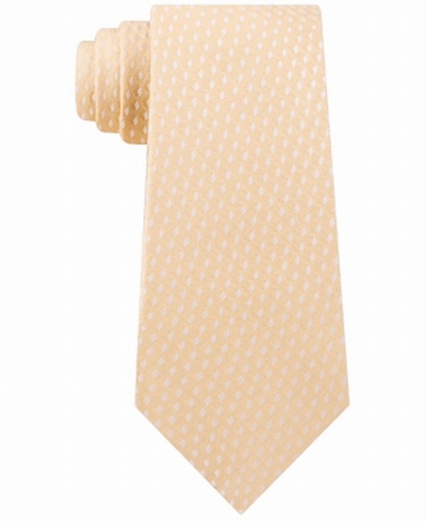 <br>Color: Yellows<br>Pattern: Geometric<br>Type: Tie<br>Width: Skinny (Material: Silk
