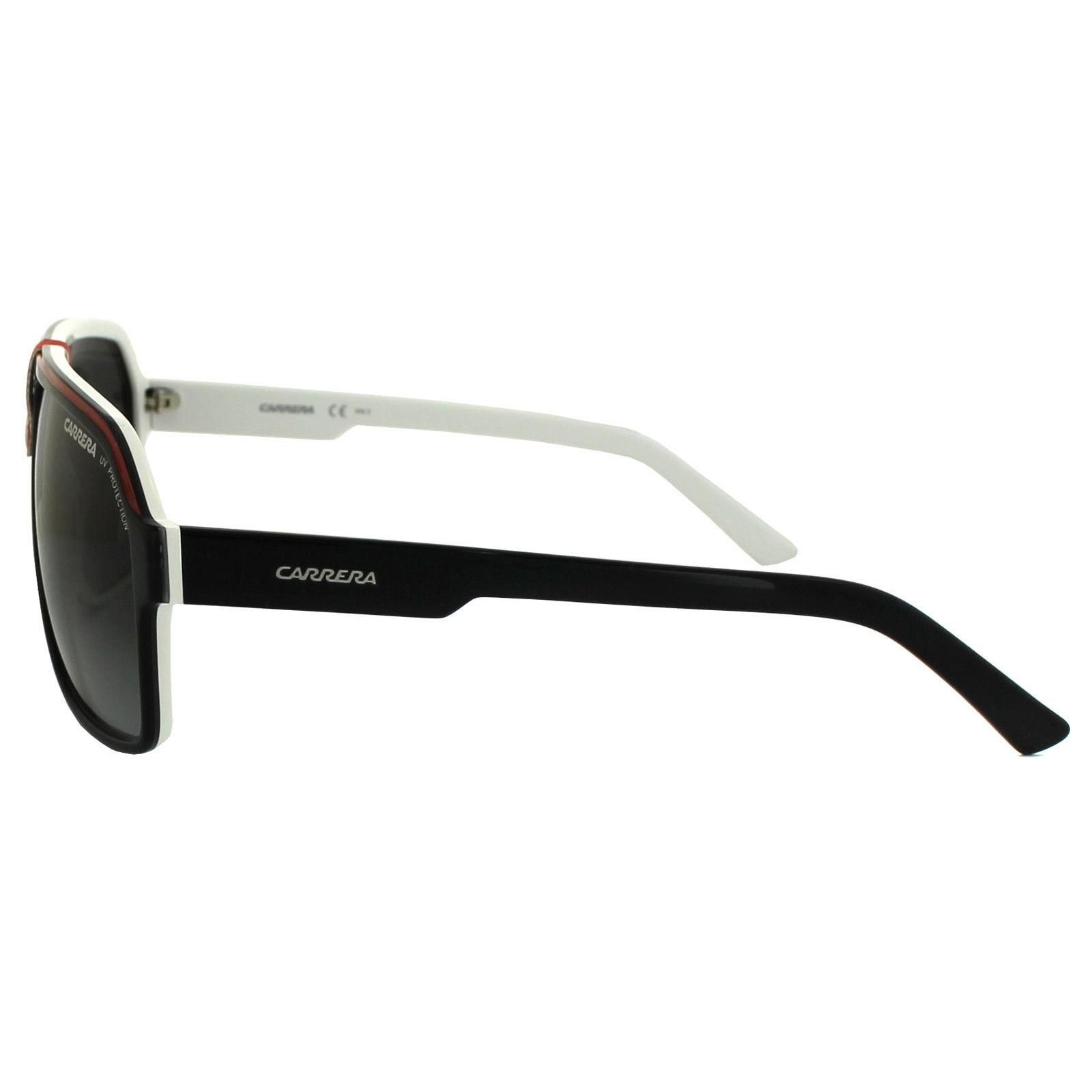 Carrera Sunglasses Carrera 33 8V4 PT Black & White Black Gradient are a contemporary version of the classic aviator with an angular design, squared lenses and stepped temples to provide a smart and stylish look.