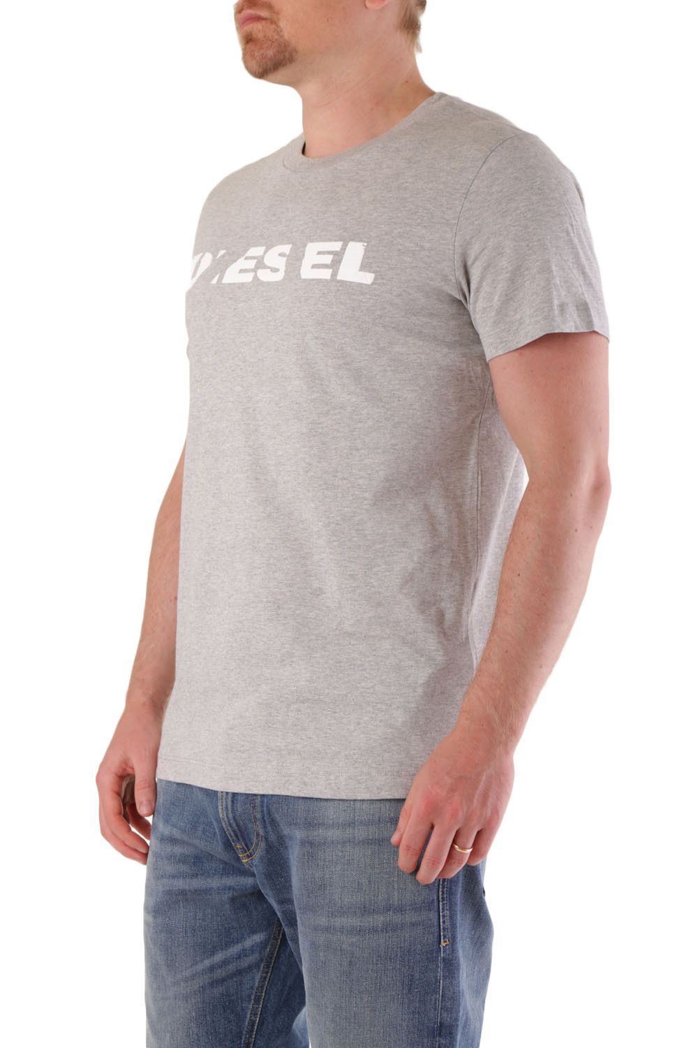 Brand: Diesel   Gender: Men   Type: T-shirts   Color: Grey   Pattern: Print   Neckline: Round Neck   Sleeves: Short Sleeve   Season: Spring/summer