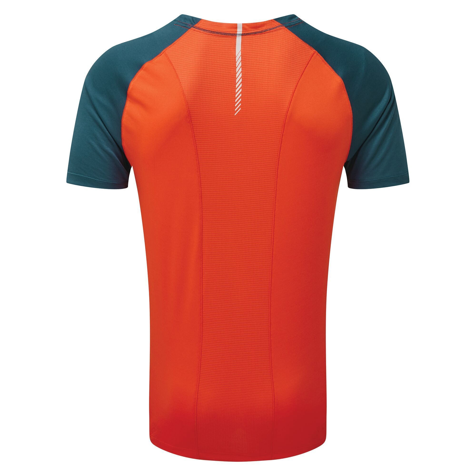 Material: 100% Polyester (Q-Wic Plus lightweight polyester fabric). Short sleeved t-shirt with breathable, airflow mesh ventilated panel back. Designed for high-intensity workouts and other activities like hiking. Anti-bacterial odour control treatment. Reflective Dare 2B logo print detail.