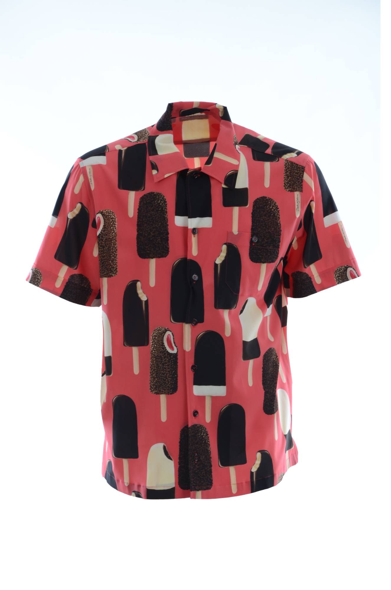 Dolce & Gabbana Men Silk Ice-Cream Shirt