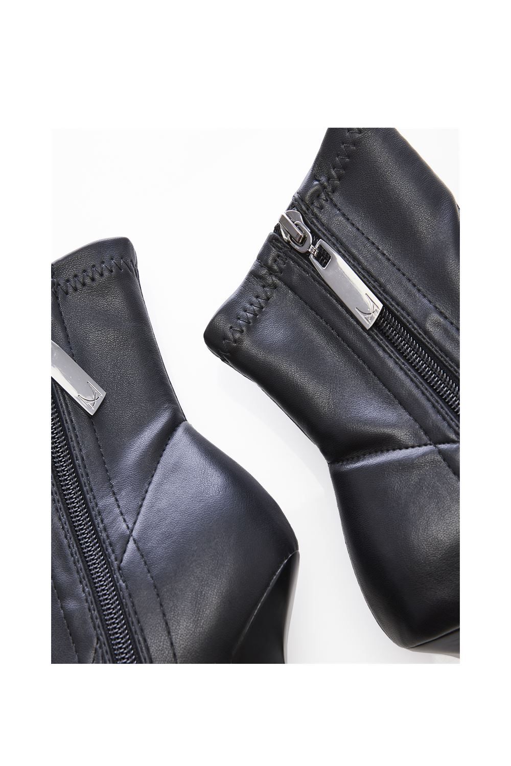 'Kaila' Black Porvair Porvair Ankle Boots