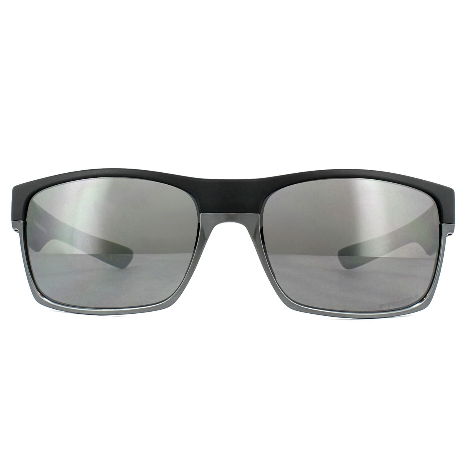 Oakley Sunglasses TwoFace OO9189-38 Matt Black Prizm Daily Polarized literally a two-tone frame with an aluminium lower frame and O Matter upper frame. Classic styling and the usual quality lenses from Oakley combine to give a winning pair of ultra modern sunglasses.