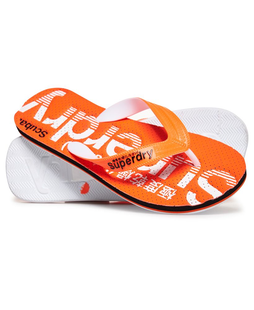 Superdry men's Scuba perforated flip flops. Complete any outfit this summer with the Scuba perforated flip flops, featuring textured straps with logo detailing and a branded sole.S - UK 6-7, EU 40-41, US 7-8M - UK 8-9, EU 42-43, US 9-10L - UK 10-11, EU 44-45, US 11-12XL - UK 12-13, EU 46-47, US 13-14