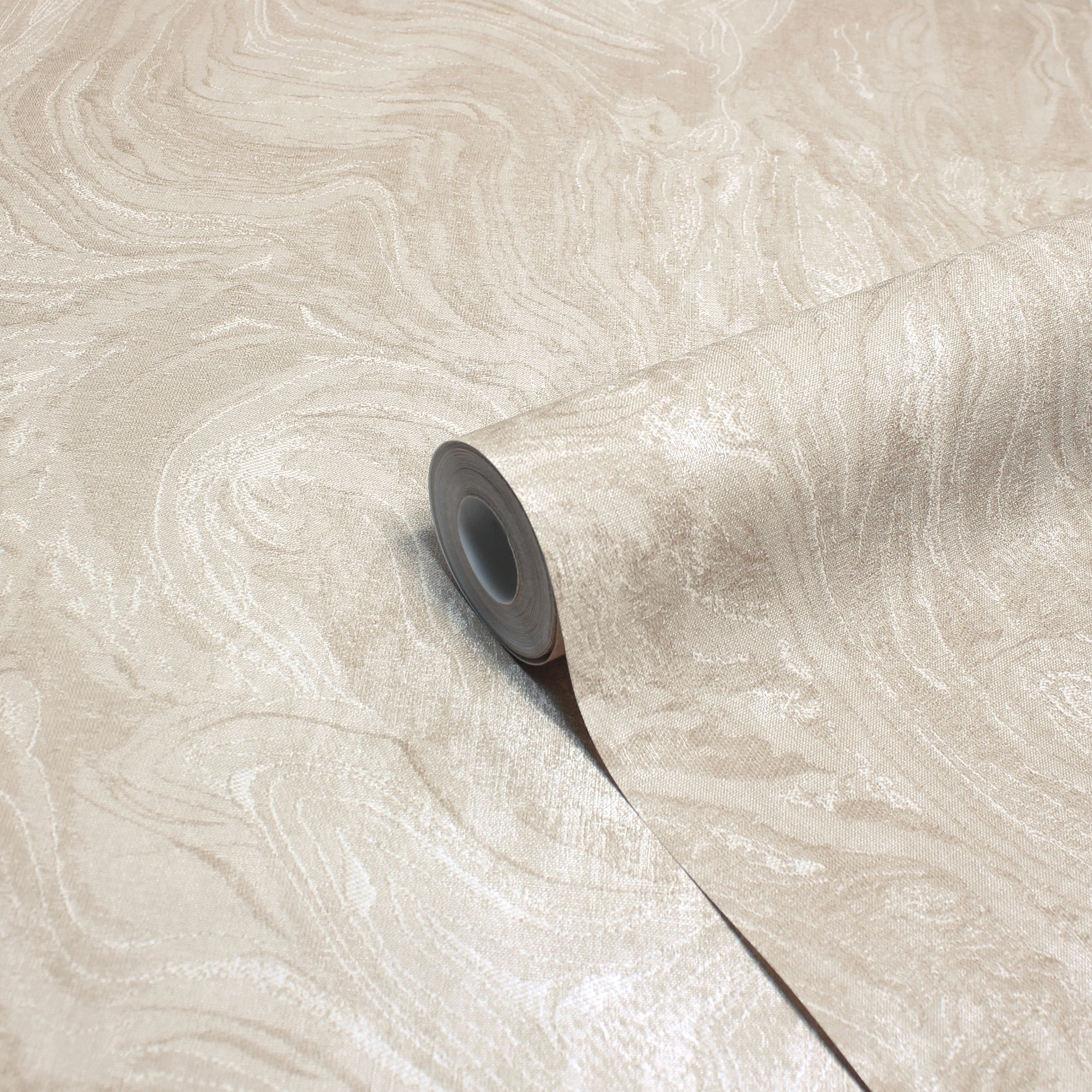 Add a touch of opulence to your home with our luxury Marble wallpaper. The silky marble pattern reflects the light adding luxury and drama to any room. This wallpaper is a paste the wall application; simply paste the wall, hang your paper, and leave to dry. Each roll is 10m long and 53cm wide. Pattern repeat: 53cm Straight Match. Our Marble wallpaper can be used to paper the whole room or to create an eye-catching feature wall and can be easily styled with any colour to complete the perfect look. This wallpaper is also wipeable so that any light marks can be dabbed away.