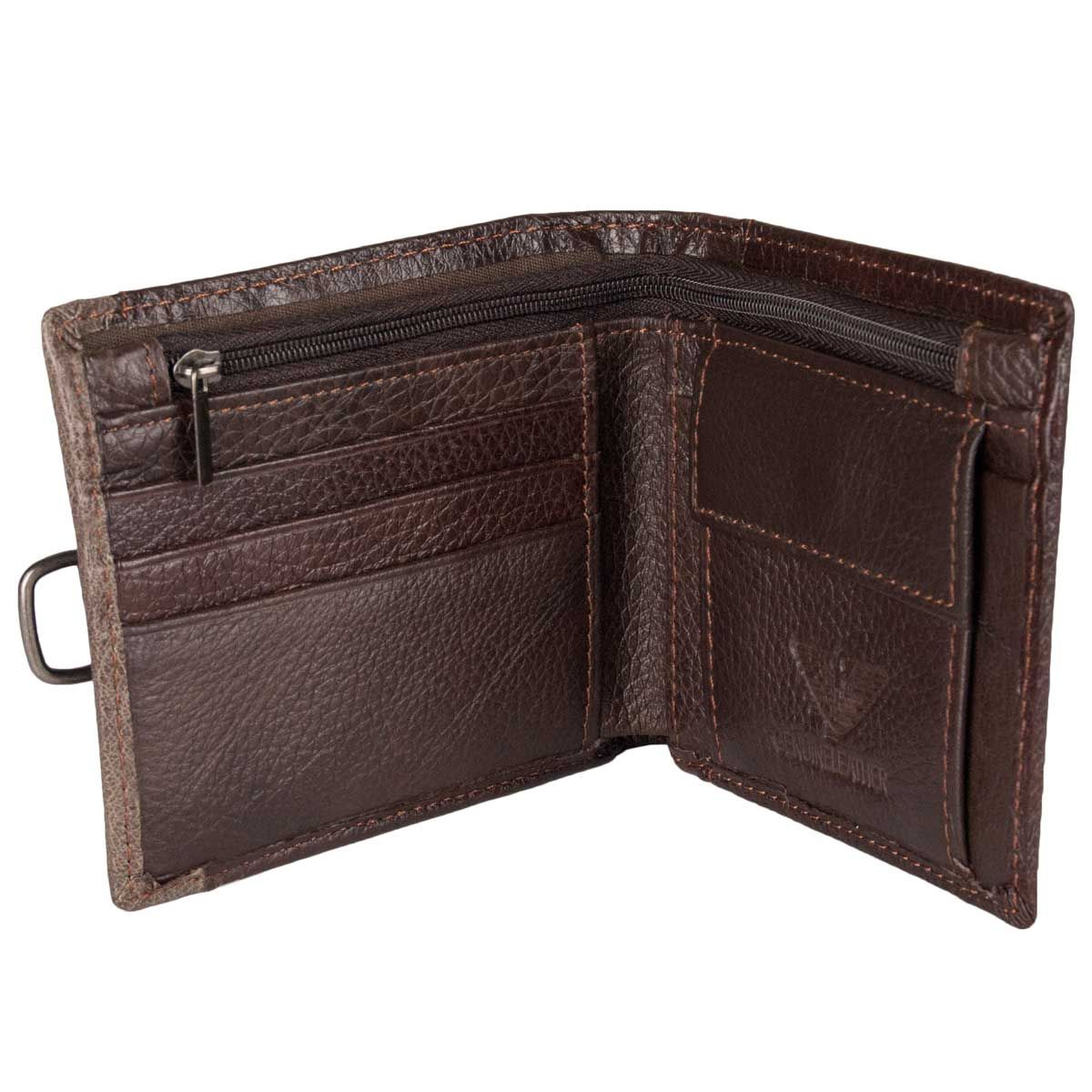 Leather wallet Montevita in Brown