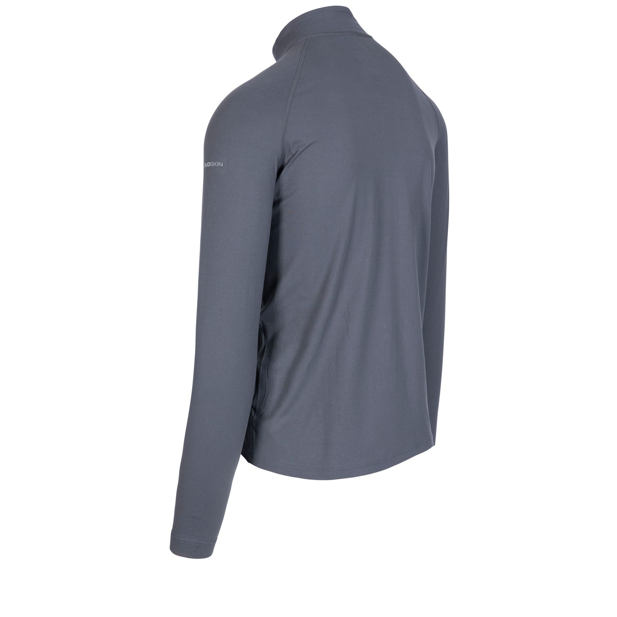 Mens acitve4 top with 1/2 zip neck. Long sleeves. Contrast zip. Reflective print logos. Quick drying. Materials: 88% polyester/ 12% elastane.