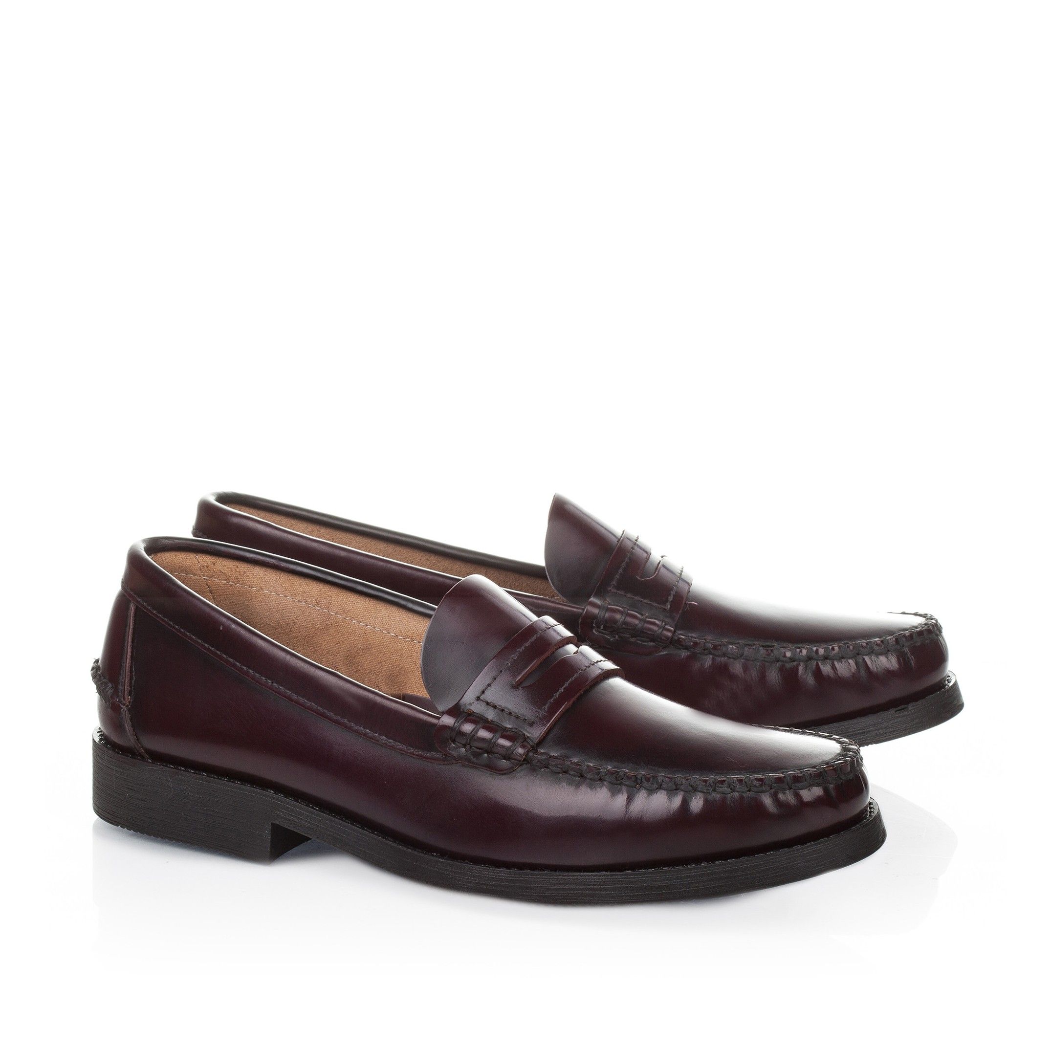 Florentic leather moccasins made in Spain. For men. Exterior made of leather. Interior made of leather. Rubber sole.