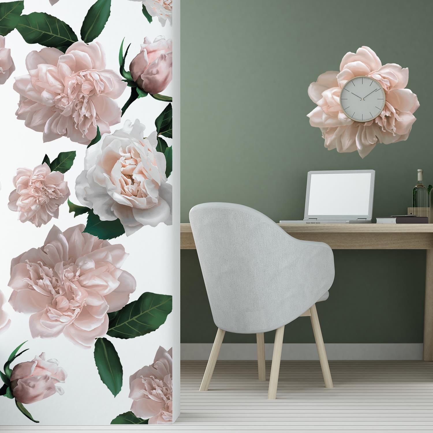 - Add glamour and a warm touch to your rooms with our Oversized Classic Roses stickers set! 
- This product is easy to apply and easily removable using hair dryer. 
- If applied on wallpaper the sticker will NOT be REMOVABLE.Can be applied on laminated surfaces. 
- Please note that every effort is made to the illustration of our items accurately, however the colour may differ slightly when the product is applied on the mirror (due to the sunlight) and wall colour surfaces but might cause damage when removed. 
- The package contains 1 sheet of 60 x 90 cm containing 12 stickers.