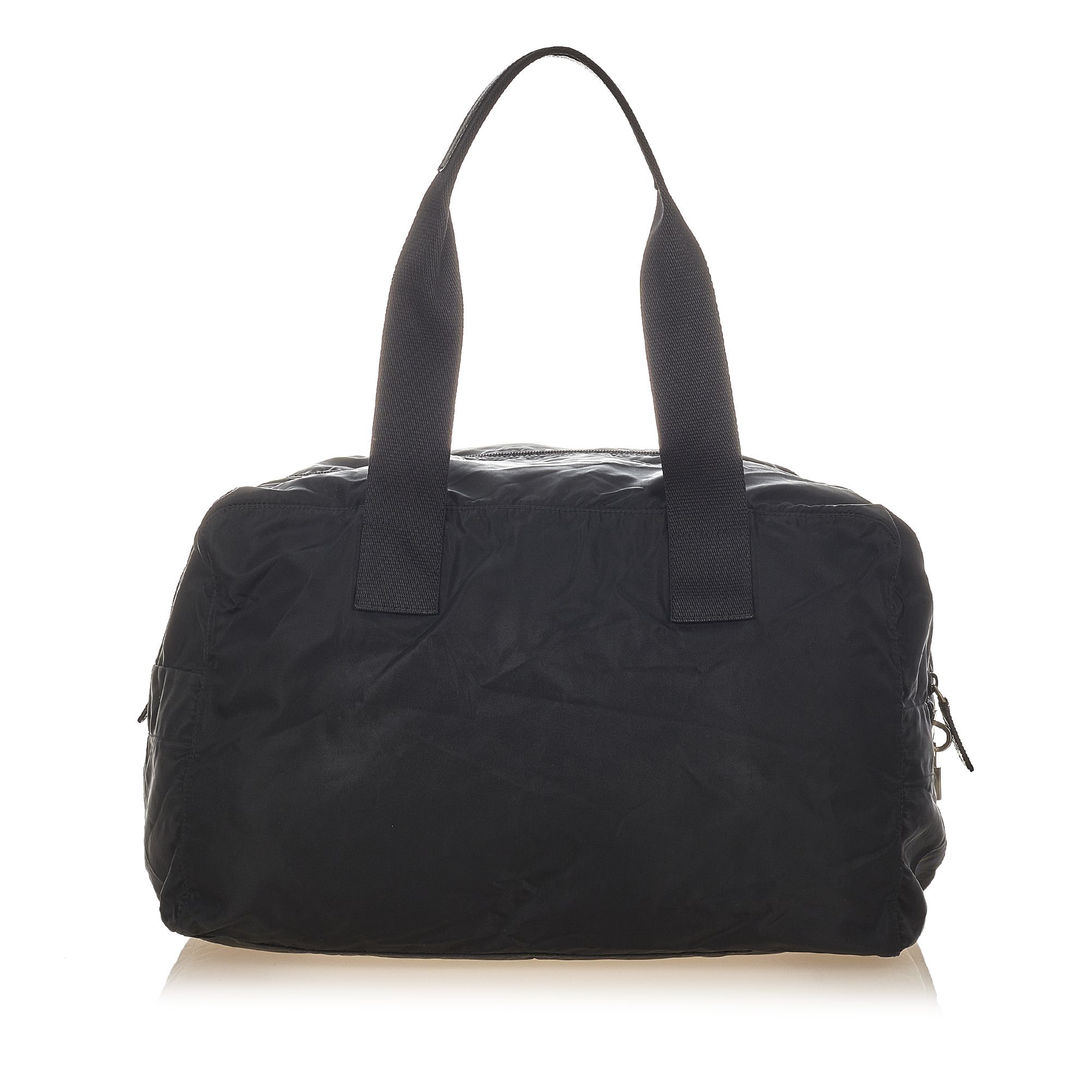 Vintage Prada Tessuto Travel Bag Black