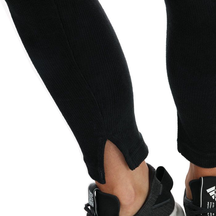 Women's adidas Cozy Drop Needle Velour Leggings in Black