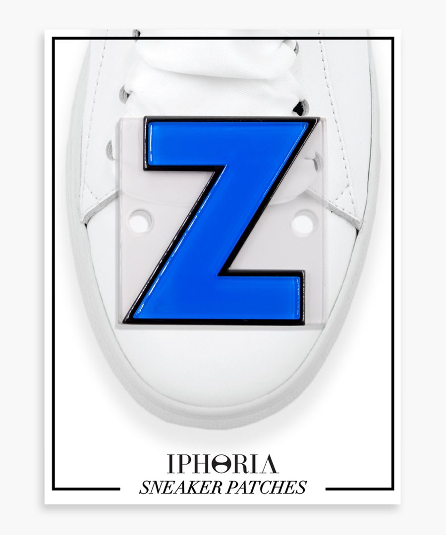 Letter Z trainers patch set