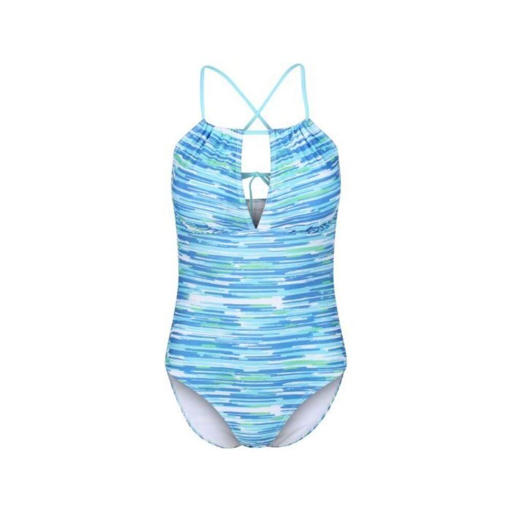 Regatta Womens/Ladies Halliday Brush Stroke One Piece Swimsuit (Seascape)