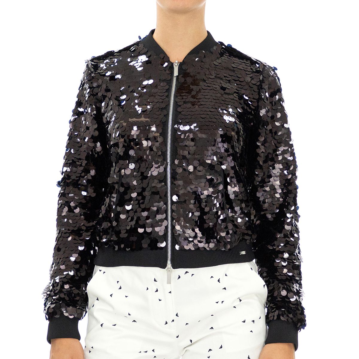 Armani Exchange 6ZYG37YNGJZ-1200-10 Fall in love with this sequined jacket, which will brighten up your nights.