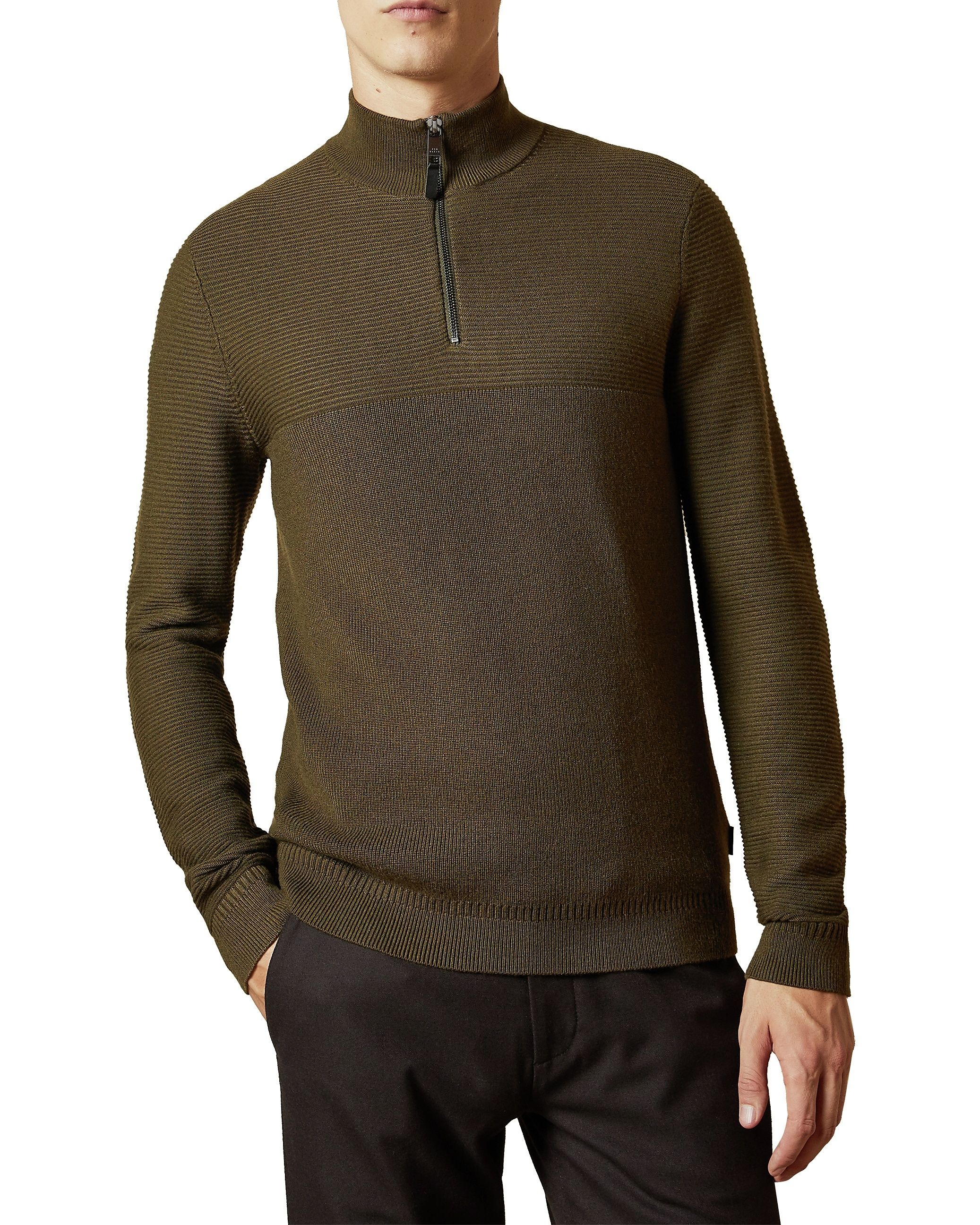 Ted Baker Newport Half Zip Funnel Neck 