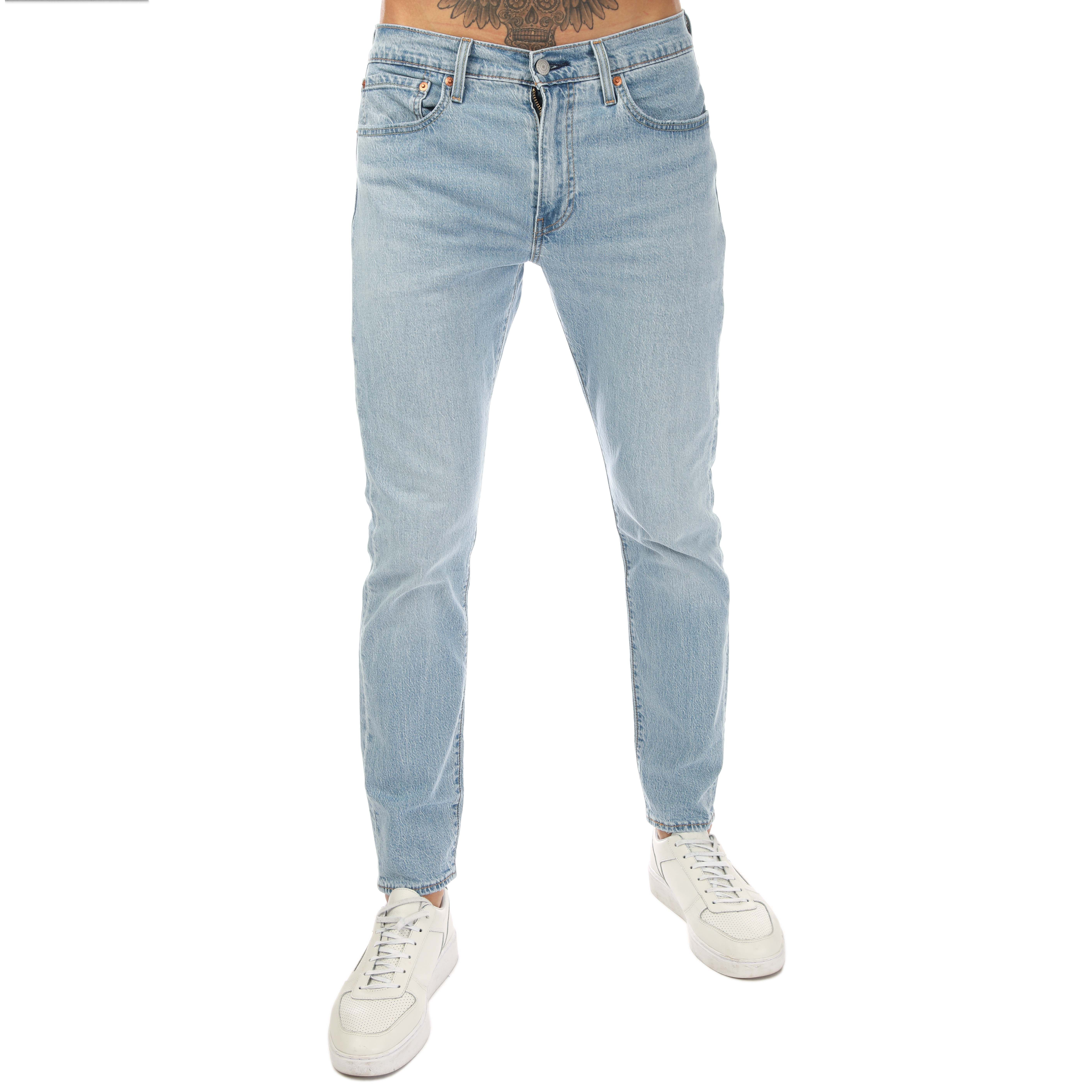 Men's Levis 512 Slim Taper Squeezy Light Jeans in Light Blue