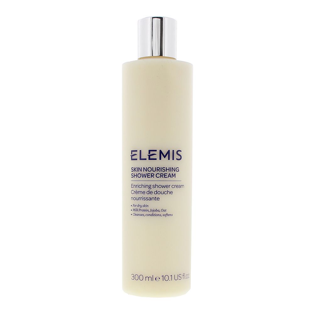 Elemis Skin Nourishing Shower Cream is an enriching shower cream that cleanses and nourishes the skin, leaving it looking and feeling soft, supple and clean. The cream feels luxurious on the skin, contains a nourishing blend of Camellia, Macadamia and Jojoba Oils, combined with Oat Kernel and Wheat Germ Extracts. Together those ingredients seal in moisture, provide essential nutrients, soothe the skin and deliver minerals and vitamins.