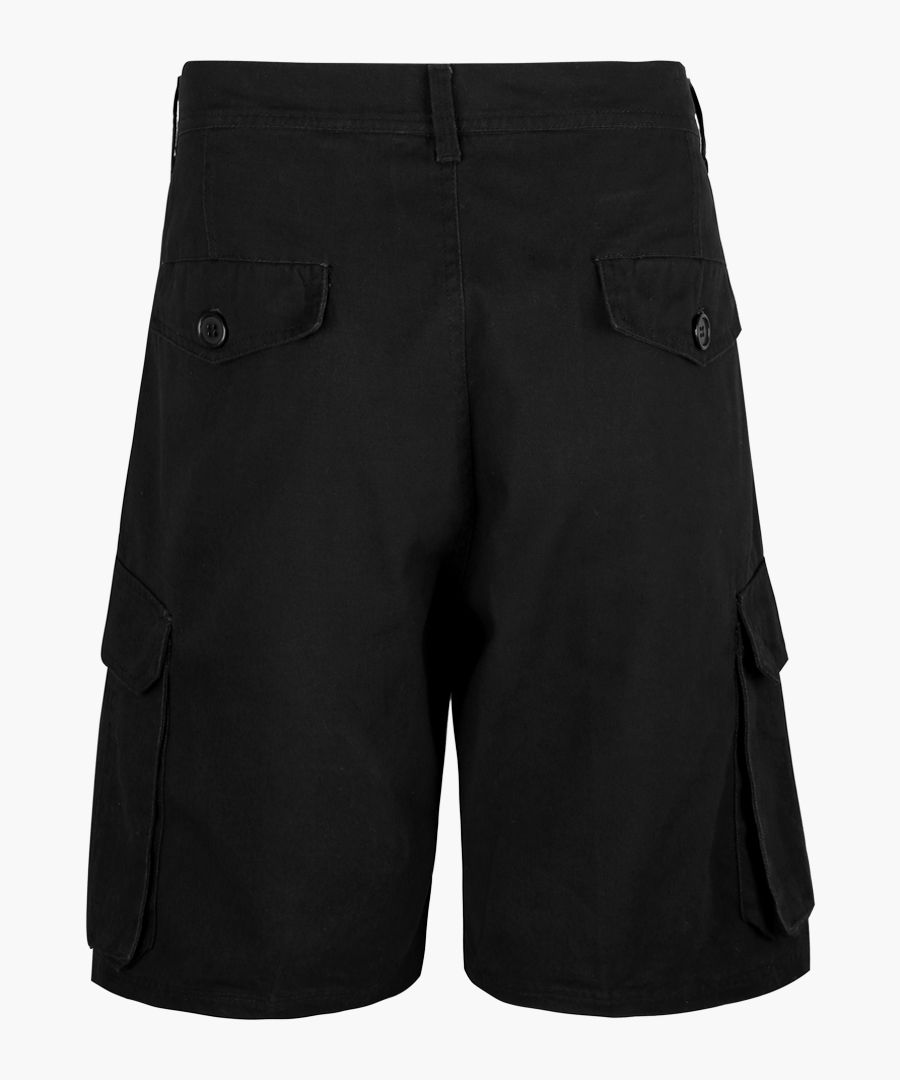 Explorer black cargo shorts