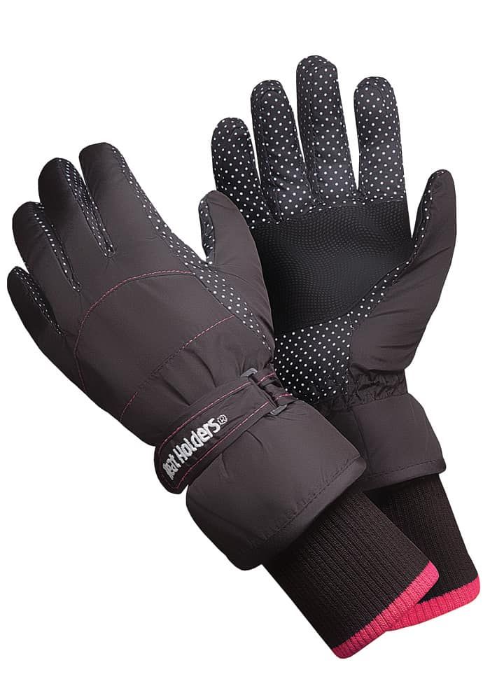 Heat Holders Womens Winter Warm Waterproof Insulated Thick Thermal Ski Gloves