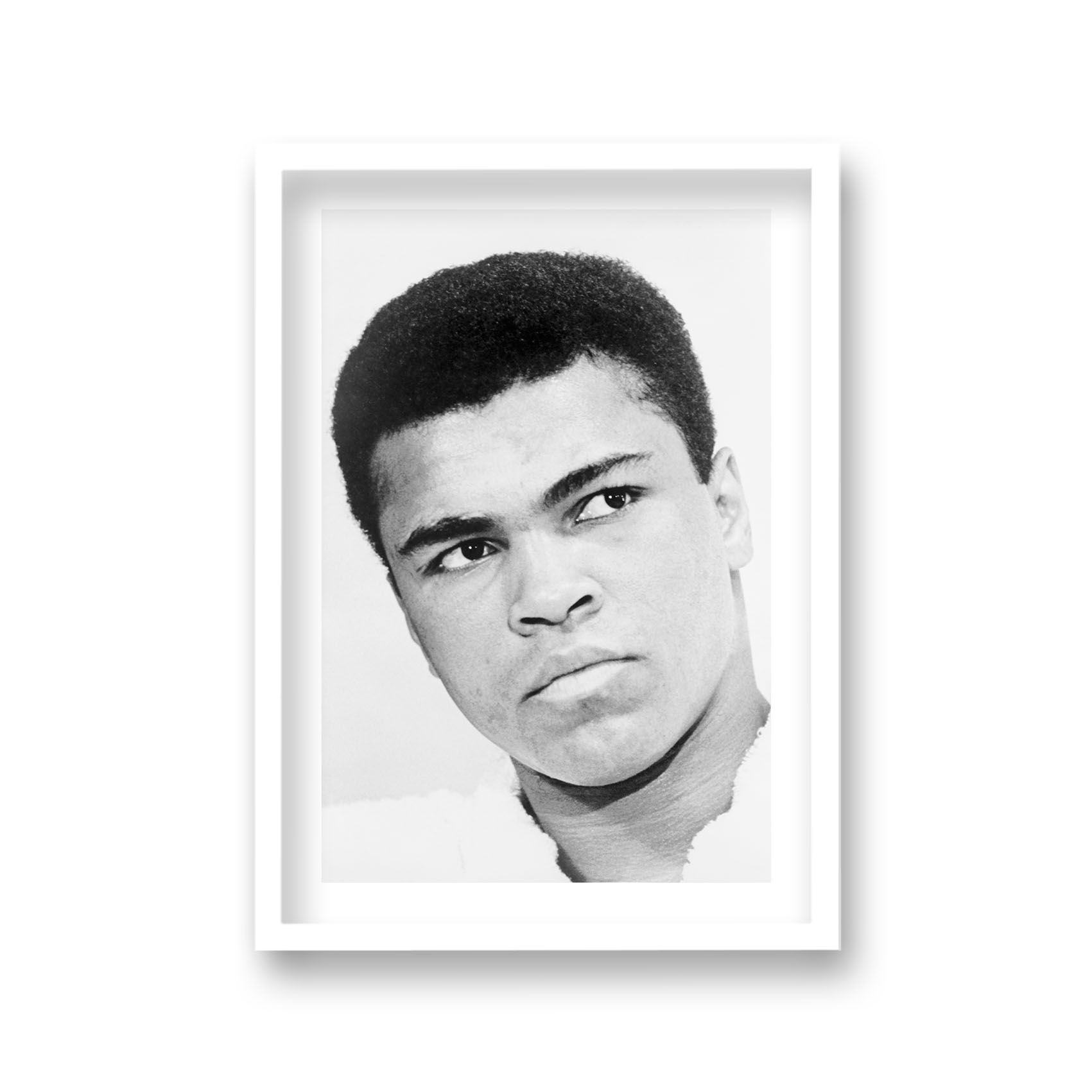 Muhammad Ali Gives An Intense Thoughtful Stare Vintage Icon Print