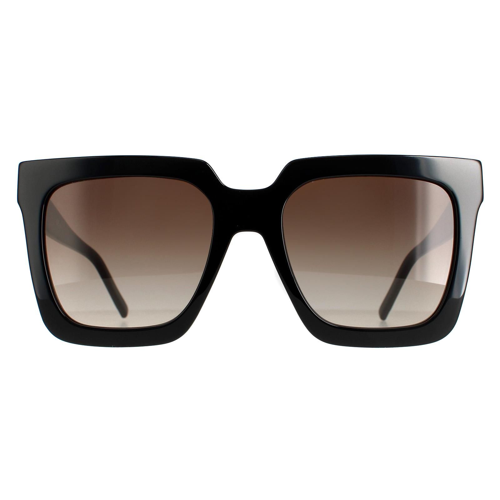 Hugo Boss Square Womens Black Brown Gradient BOSS 1152/S  Hugo Boss are a super oversized chic square design made from lightweight plastic with metal Hugo Boss branding on the temples.