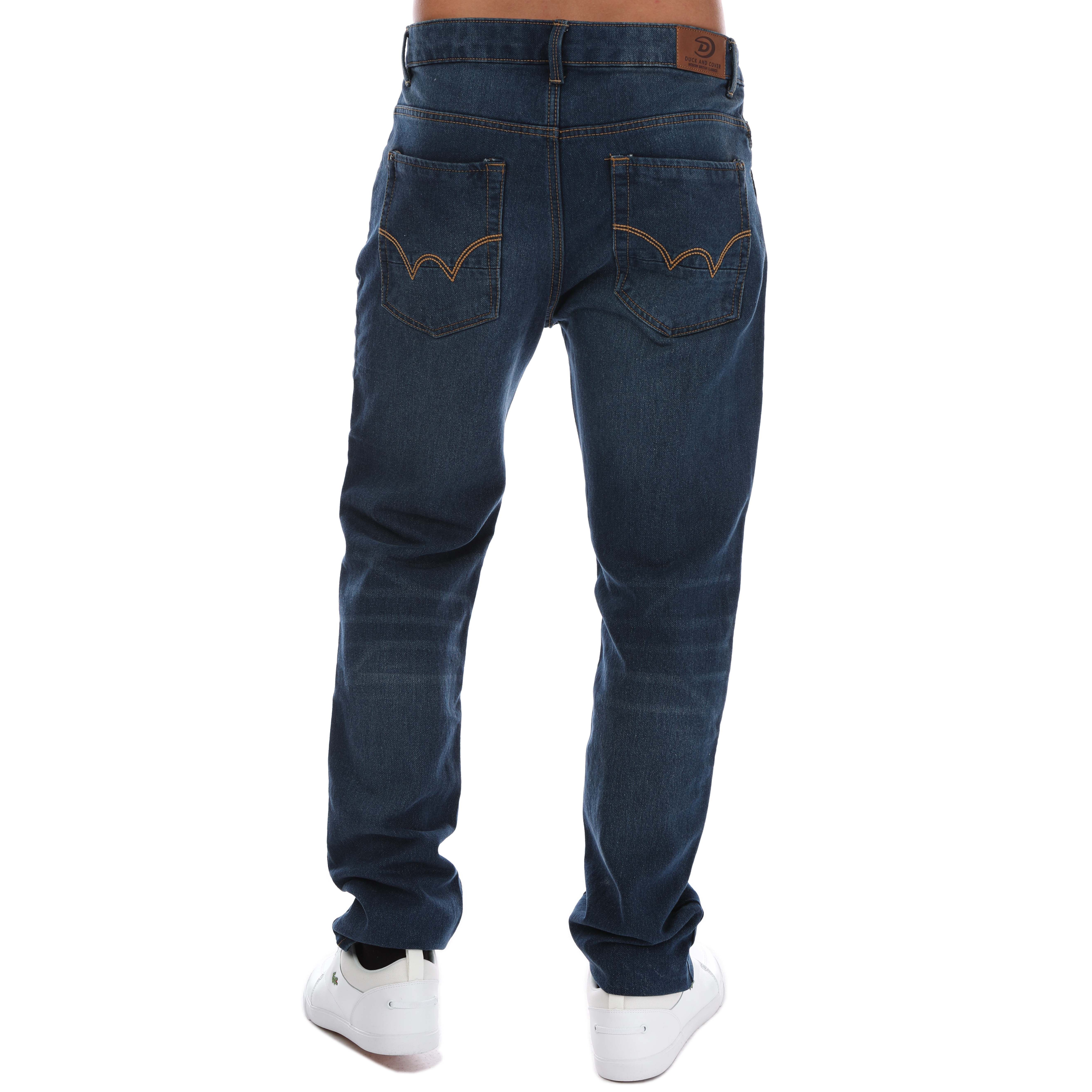 Men's Duck and Cover Pentworth Regular Fit Jeans in Blue