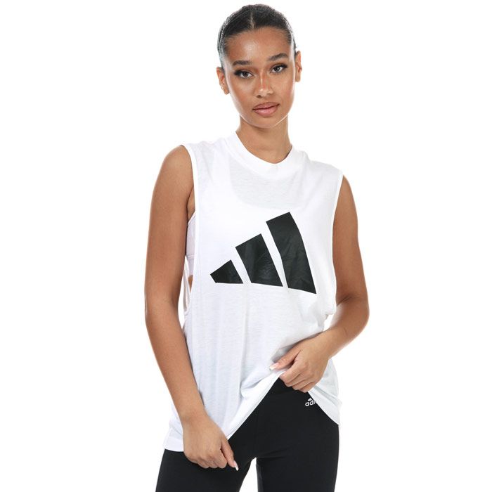Women's adidas Athletics Pack Graphic Muscle Tank in White
