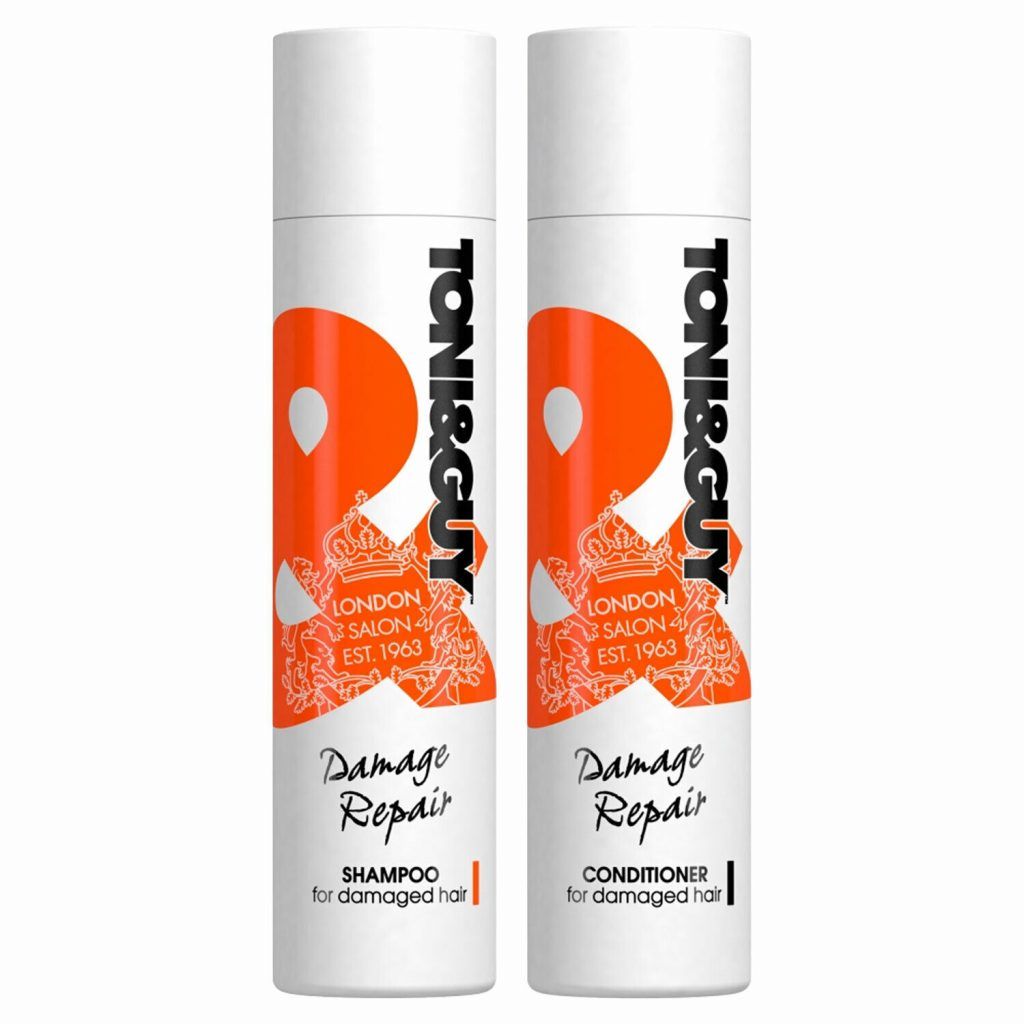 Toni&Guy Shampoo & Conditioner, Damage Repair, 250ml

Toni&Guy Damage Repair Shampoo and Conditioner intensely nourishes damaged hair, giving it the attention it needs. Damage Repair revitalises hair fibres, leaving hair stronger & more manageable. The salon-inspired formula penetrates the hair fibre for stronger, healthier-looking hair and helps prevent split ends. Start with hair that's gently cleansed and nourished, no matter which style you go for. 

    ENHANCE SHINE : Toni&Guy Cleanse Shampoo for Damaged Hair revitalises, helps repair damage and enhances shine. Provides intense nourishment for weak, damaged hair even helps prevent breakage and dullness.
    INTENSELY NOURISH : Intensely nourishes to give damaged hair the attention it needs. Damaged hair needs intense nourishment and repair. Start with hair that's gently cleansed and nourished, no matter which style you go for. 
    FOR WEAK & DAMAGED HAIR : Toni&Guy Cleanse Shampoo and Conditioner for Damaged Hair for weak, damaged hair that needs special attention. Give your hair a break from the hairdryer and hair straighteners for some well-deserved time off. 
    STRONGER & HEALTHIER HAIR : Advanced formula penetrates the hair fibre for stronger, healthier hair and helps prevent against split ends. Leaves hair soft and healthy-looking. Start with hair that's gently cleansed and nourished, no matter which style you go for.

How to Use :

    Apply shampoo onto wet hair from root to tip and then rinse thoroughly. 
    Follow with conditioner, smooth onto wet hair. 
    Leave on for 1-2 minutes then rinse thoroughly.

Safety Warning : Use only as directed. Avoid contact with eyes. If eye contact occurs wash out immediately with warm water.
