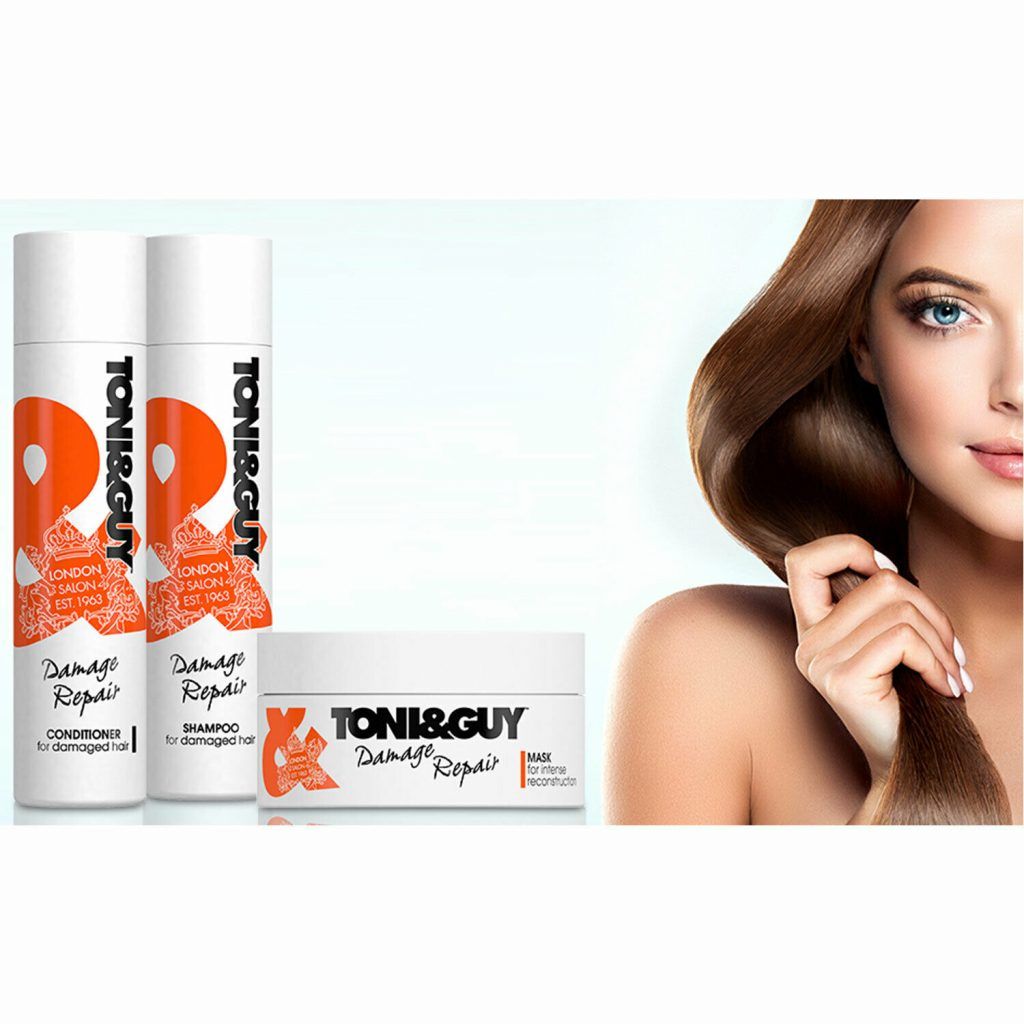 Toni&Guy Shampoo & Conditioner, Damage Repair, 250ml

Toni&Guy Damage Repair Shampoo and Conditioner intensely nourishes damaged hair, giving it the attention it needs. Damage Repair revitalises hair fibres, leaving hair stronger & more manageable. The salon-inspired formula penetrates the hair fibre for stronger, healthier-looking hair and helps prevent split ends. Start with hair that's gently cleansed and nourished, no matter which style you go for. 

    ENHANCE SHINE : Toni&Guy Cleanse Shampoo for Damaged Hair revitalises, helps repair damage and enhances shine. Provides intense nourishment for weak, damaged hair even helps prevent breakage and dullness.
    INTENSELY NOURISH : Intensely nourishes to give damaged hair the attention it needs. Damaged hair needs intense nourishment and repair. Start with hair that's gently cleansed and nourished, no matter which style you go for. 
    FOR WEAK & DAMAGED HAIR : Toni&Guy Cleanse Shampoo and Conditioner for Damaged Hair for weak, damaged hair that needs special attention. Give your hair a break from the hairdryer and hair straighteners for some well-deserved time off. 
    STRONGER & HEALTHIER HAIR : Advanced formula penetrates the hair fibre for stronger, healthier hair and helps prevent against split ends. Leaves hair soft and healthy-looking. Start with hair that's gently cleansed and nourished, no matter which style you go for.

How to Use :

    Apply shampoo onto wet hair from root to tip and then rinse thoroughly. 
    Follow with conditioner, smooth onto wet hair. 
    Leave on for 1-2 minutes then rinse thoroughly.

Hair Mask 200ml :

    For intense reconstruction
    Intense treatment for damaged hair, deeply penetrating the fibres and giving a softer, smoother finish
    Smooth onto wet hair, leave for 3-5 minutes to allow the formula to penetrate deep into the hair fibre and rinse thoroughly
    Pair with Toni & Guy Damage Repair Shampoo for preferred results
    Born and bred in London, the collection of hair care and styling products is inspired by backstage know-how, to help you create your look from the hair down

Safety Warning : Use only as directed. Avoid contact with eyes. If eye contact occurs wash out immediately with warm water.