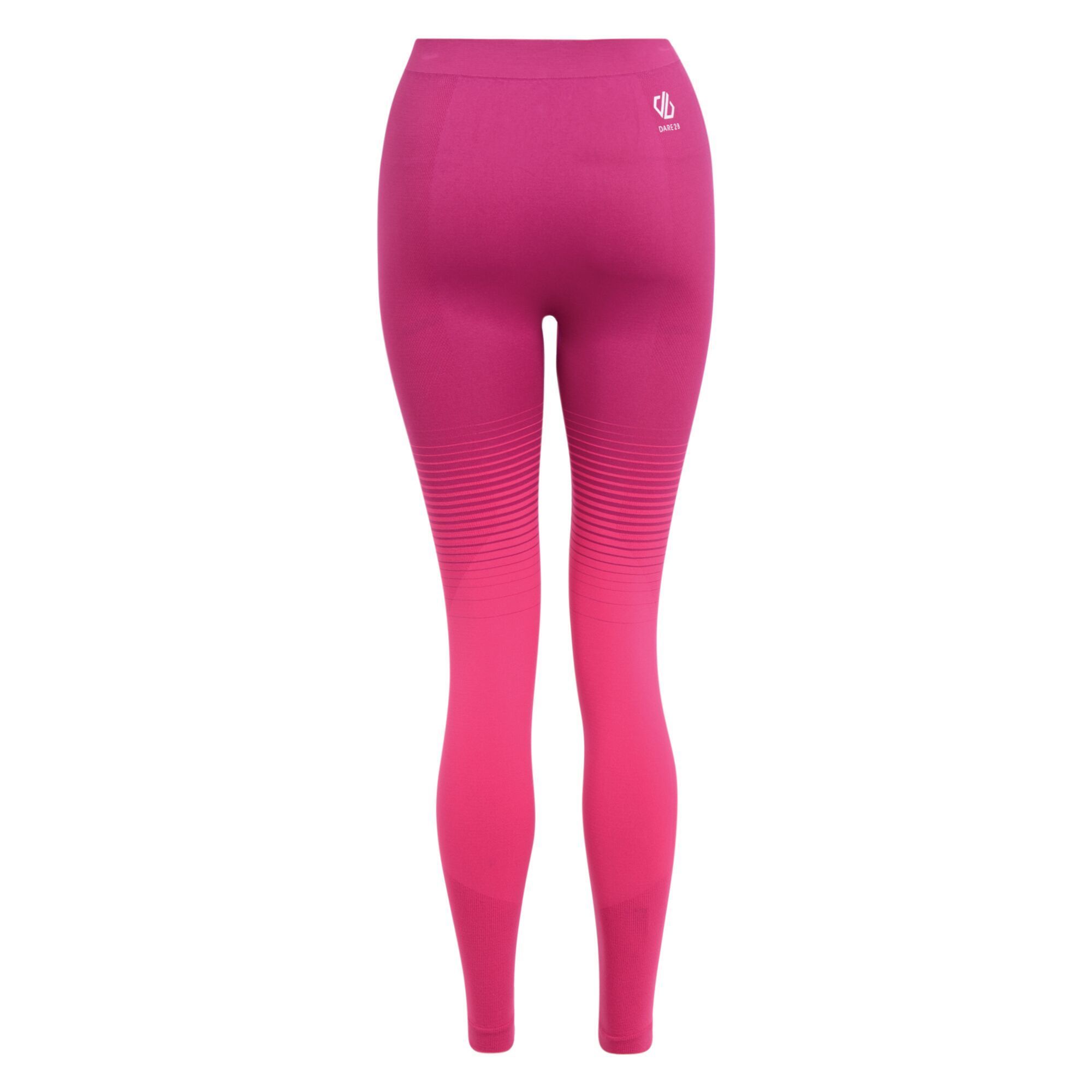 Elastane (8%), Polyester (42%), Polyamide (50%). Performance base layer collection. SeamSmart Technology. Q-Wic Seamless knitted fabric. Ergonomic body map fit. Fast wicking and quick drying properties.  odour control treatment. Dare 2B Womens Trousers Sizing (waist approx): 6 (22in/56cm), 8 (24in/61cm), 10 (26in/66cm), 12 (28in/71cm), 14 (30in/76cm), 16 (32in/81cm), 18 (34in/86cm), 20 (36in/92cm).