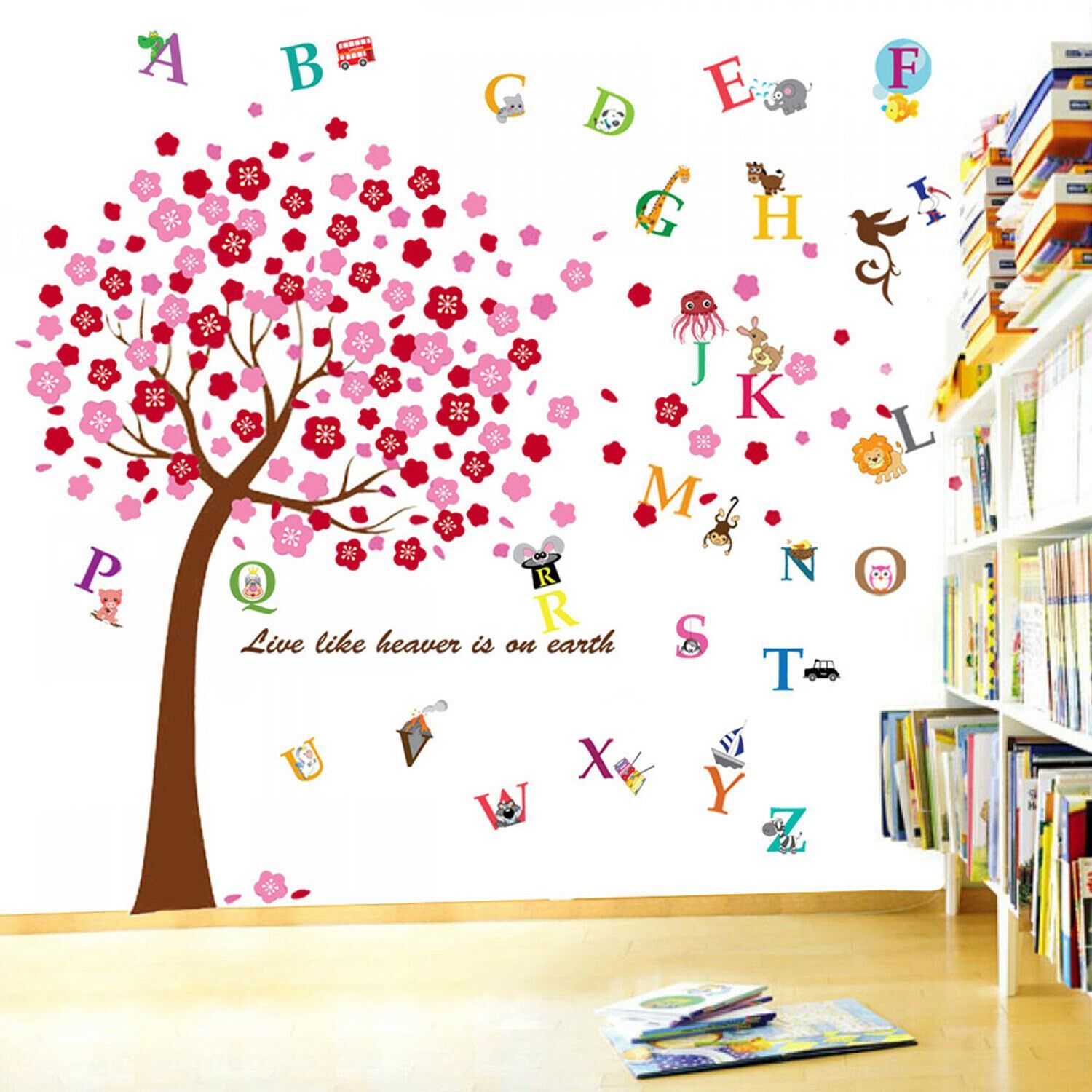 - Transform your room with the stunning Walplus wall sticker collection.
- Walplus' high quality self-adhesive stickers are quick to apply, and can be easily removed and repositioned without damage.
- Simply peel and stick to any smooth, even surface.
- Application instructions included, Eco-friendly materials and Non-toxic.
