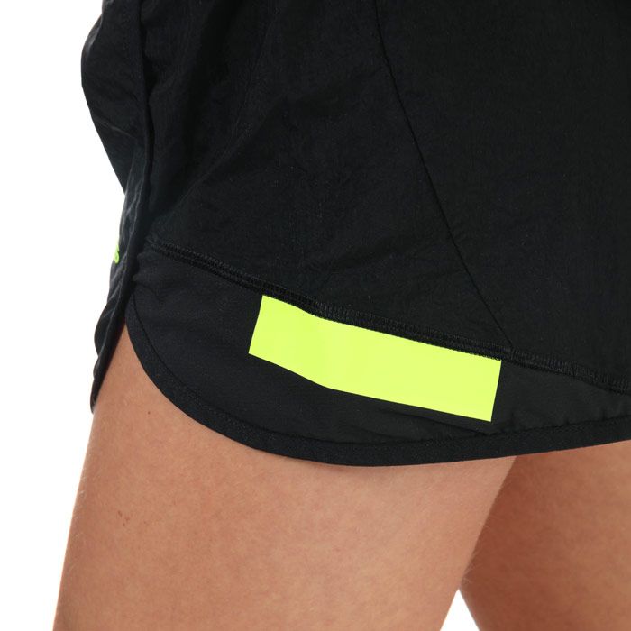 Women's adidas Ultra 3 Inch Running Shorts in Black yellow