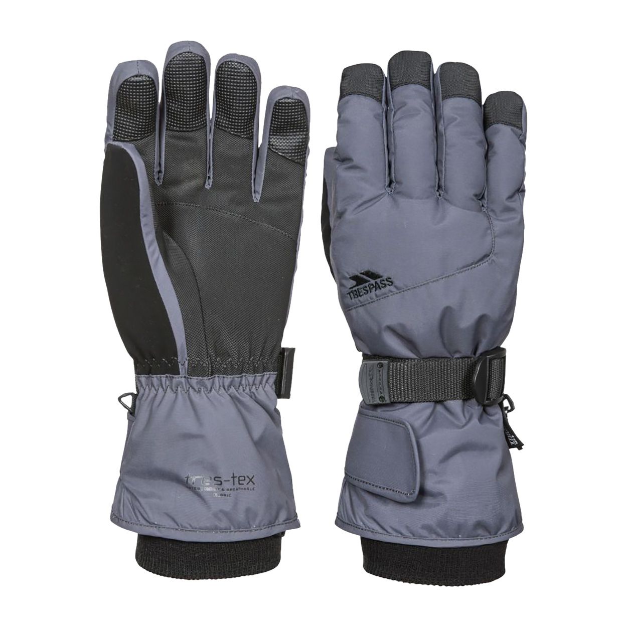 Unisex glove. Lightly padded. Adjustable wrist strap. Adjustable cuff tab. Glove retainer. Inner knitted cuff. Nose wipe. Waterproof, breathable. Shell: 100% Polyamide, Palm: 100% Polyurethane, Lining: 100% Polyester, Insulation: 3M Thinsulate.