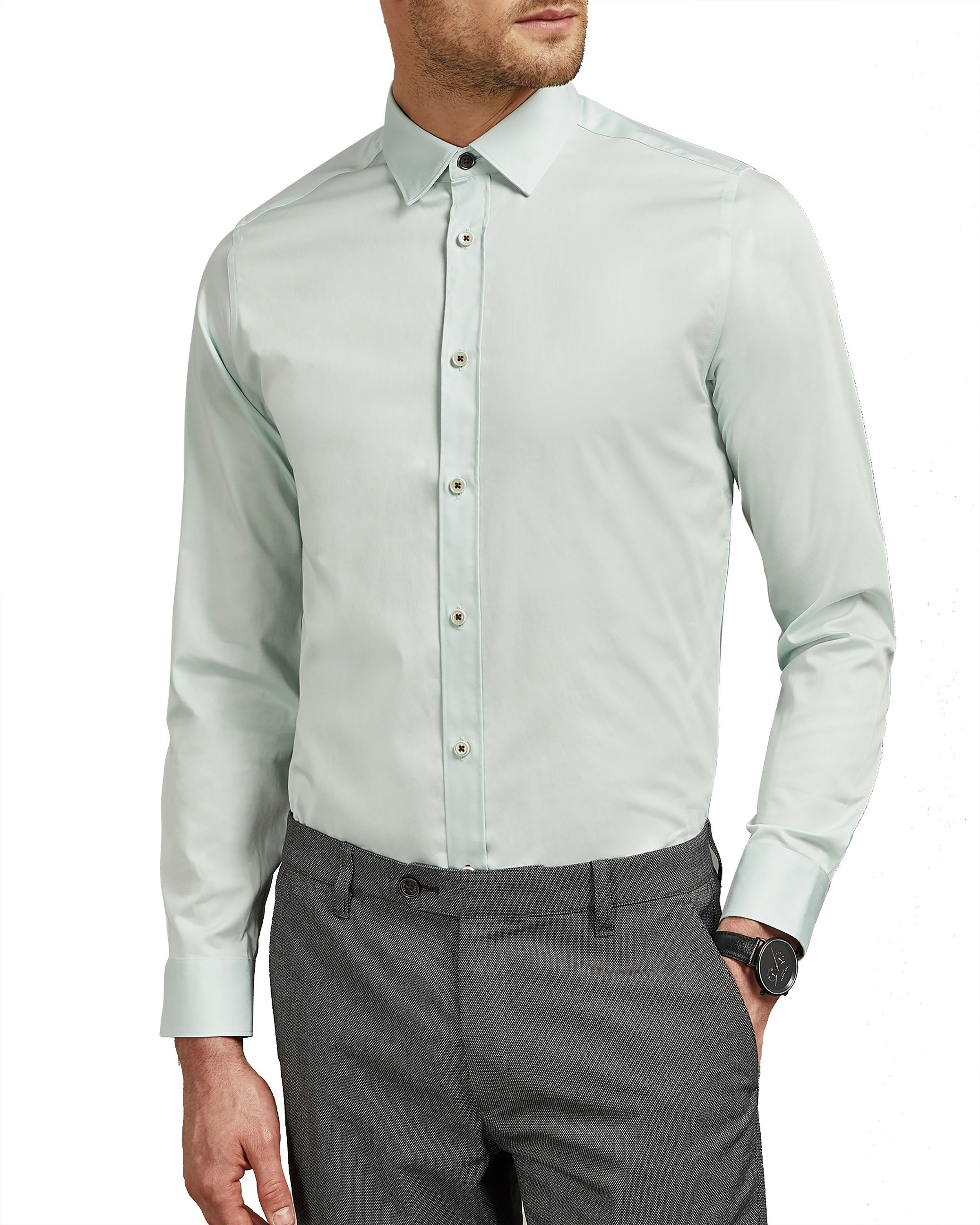 ted baker satin stretch shirt