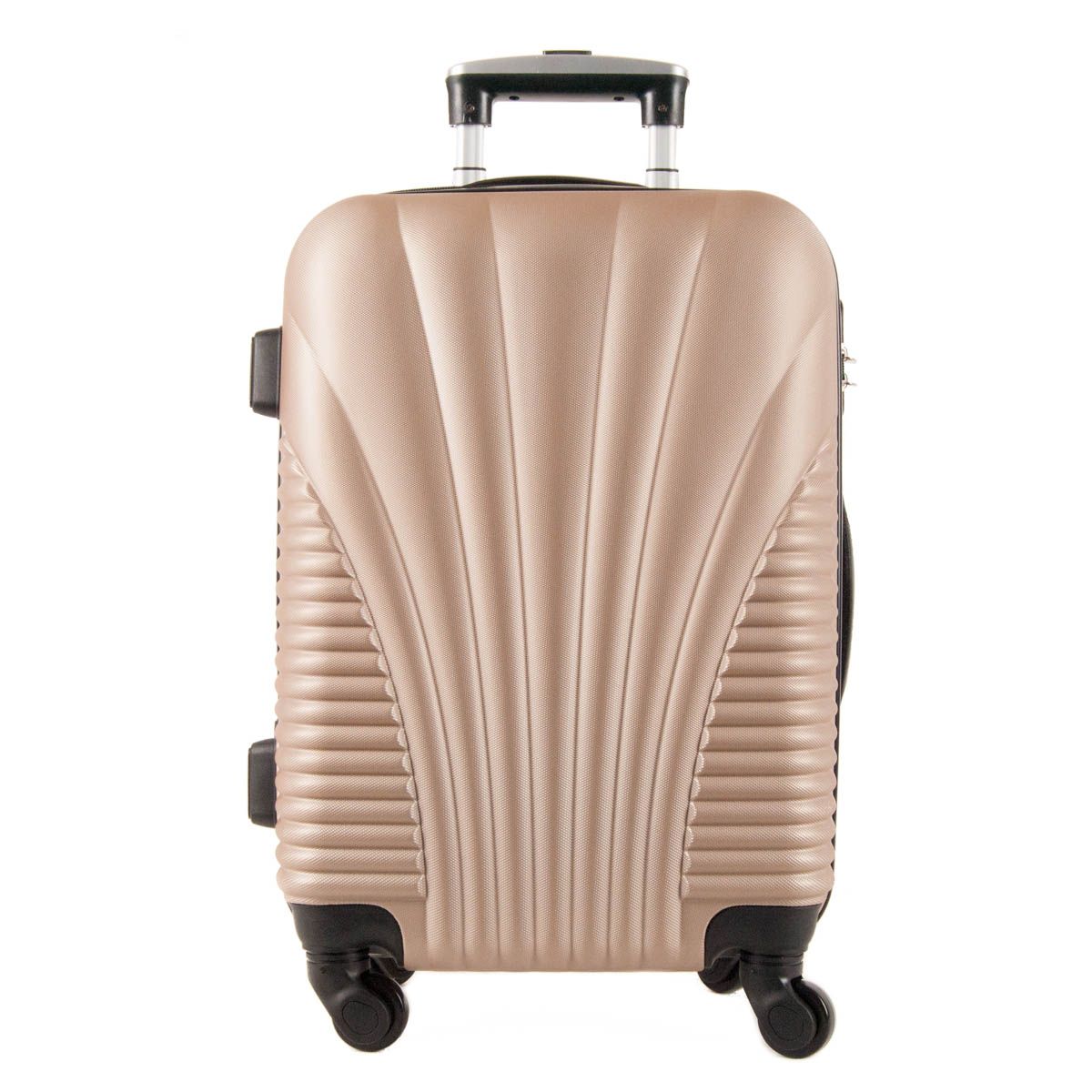 High quality ABS suitcase and resistance. Approximate measures: 47 * 34 * 20 (cabin suitcase), has capacity for 40 liters, is suitable for carrying in Ryanair, for an example. This suitcase is made of acrylonitrile-styrene-butadiene, a high-impact polymer that is used in difficult cases due to greater resistance. It is a light resin material that is less spider. It is, therefore, a very resistant plastic that can be manufactured in different finishes, colors and shapes. These ABS suitcases use zipper lock by combination, through a numeric combination that only your will, which provides great security to your luggage. The zipper is surrounded by a rubber coating, as a protection. We commented on some of its benefits: they are hard, they are resistant to blows, they are resistant to abrasion, they are light and granted less than other types of suitcases. These suitcases have an exclusive and original design, consist of a Spinner Trolley system to make it more comfortable and easy to transport, with its 4 revolving and silent double wheels. In addition, it has a trailer system with ergonomic handle and push button, and a higher handle in 2 positions. Inside consists of two departments, closure by zipper. Outside, on one side, it has 4 support points to place the suitcase horizontally, easily. Outside, on one side, it has 4 support points to place the suitcase horizontally, easily, besides two flexible handles at the top and lateral.