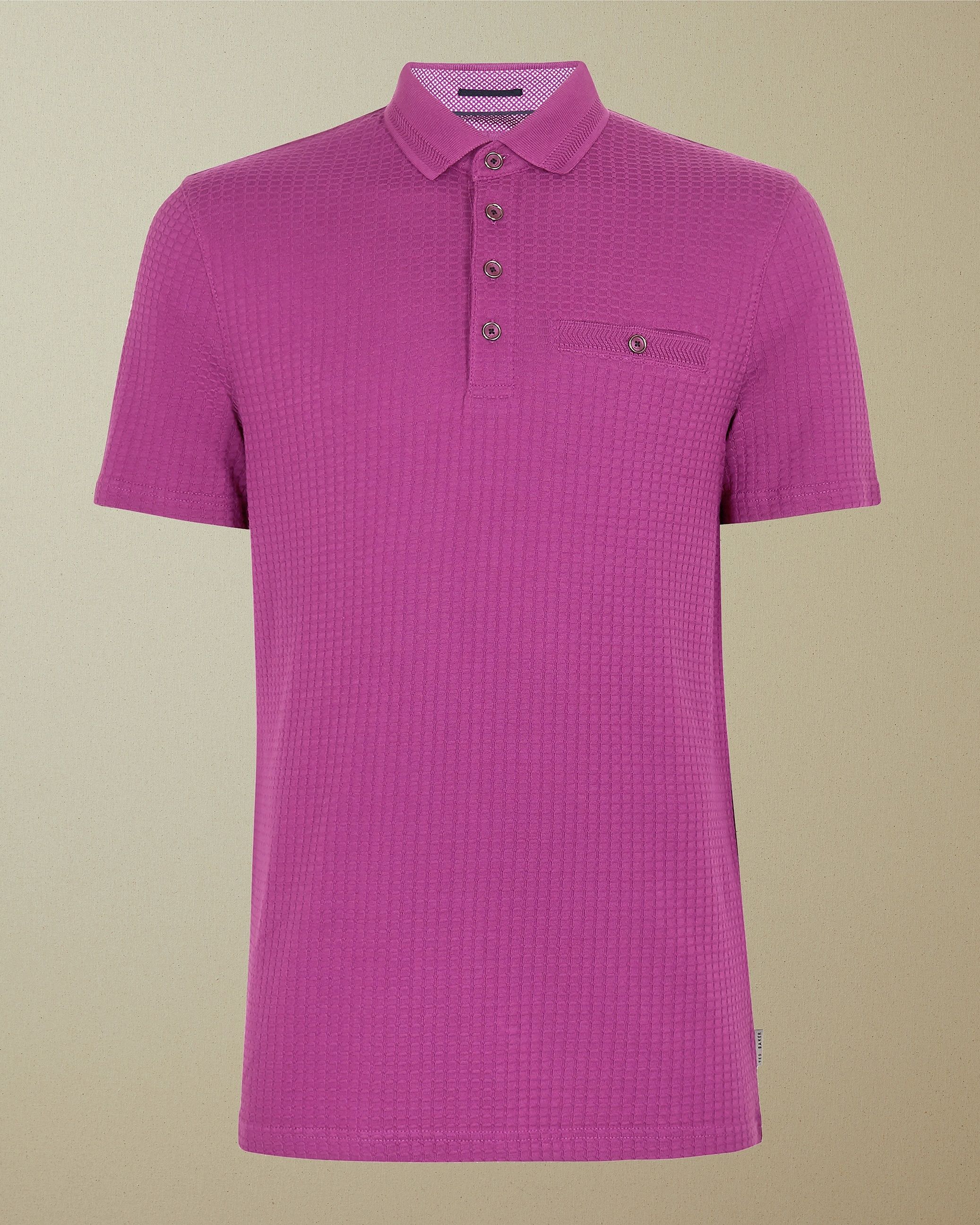 ted baker hughes textured polo shirt